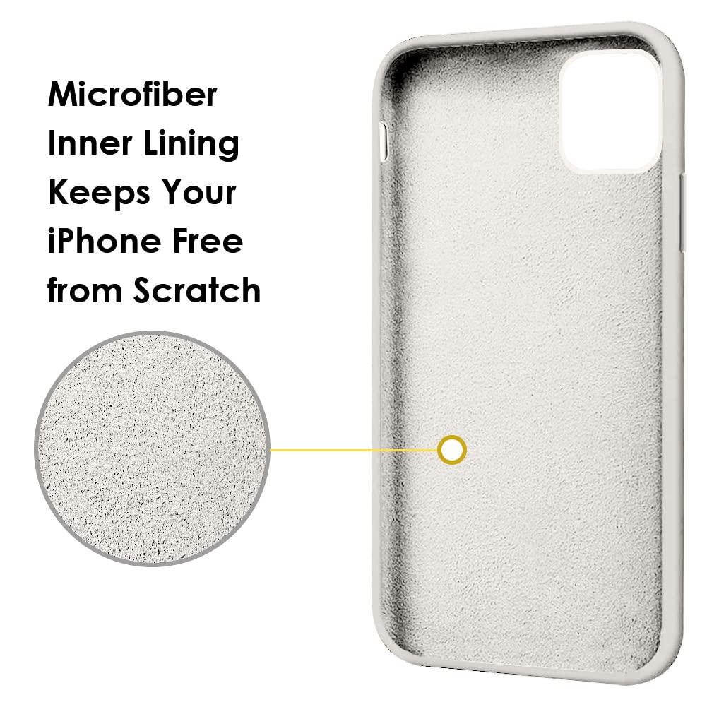 MOCCA iPhone 12 Pro Max Case 6.7 Inch with Ring Kickstand - Shockproof Protective Phone Cover with Soft Microfiber Lining | Anti-Scratch Full Body Protection | Perfect for Work, Travel & Outdoor Activities (Stone)