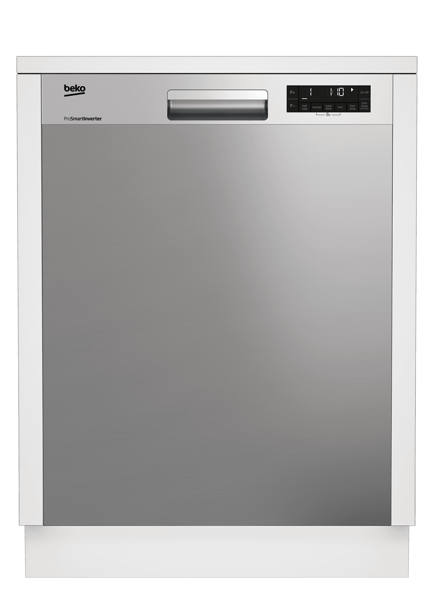 Beko DUT25401X 24-Inch Built-In Tall Tub Stainless Steel Dishwasher - 14 Place Settings, 48 dB Ultra Quiet, Front Control Panel - Perfect for Large Families & Open-Concept Kitchens
