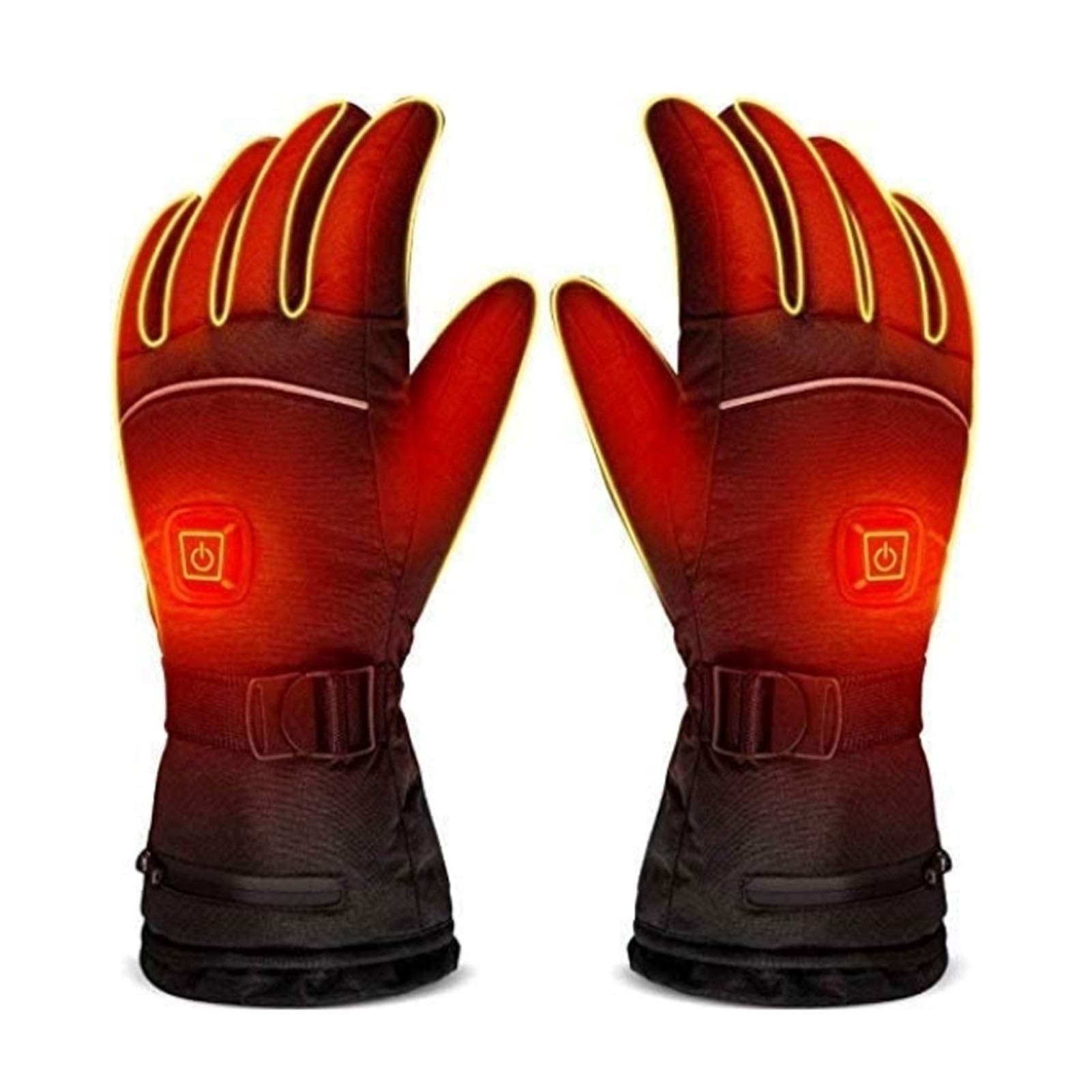 NIUFGC Rechargeable Heated Gloves for Motorcycle & Skiing - Electric Hand Warmers with 3 Heat Settings, Waterproof & Touchscreen Winter Gloves for Arthritis Pain Relief - Perfect for Outdoor Activities, Snowboarding, Hunting & Cold Weather Commuting