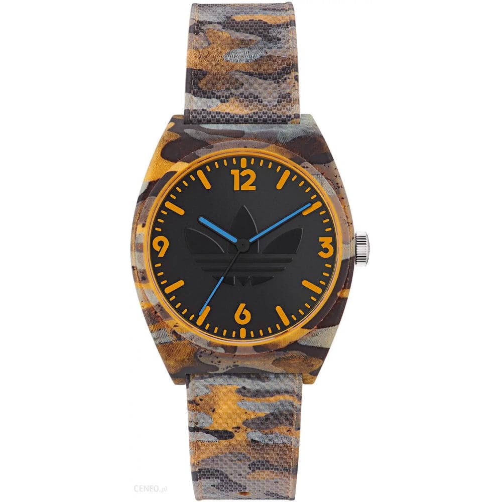 Adidas Men's 38mm Camouflage Rubber Strap Watch AOST22567 - Stylish Sport & Casual Timepiece for Outdoor Activities, Gym & Everyday Wear