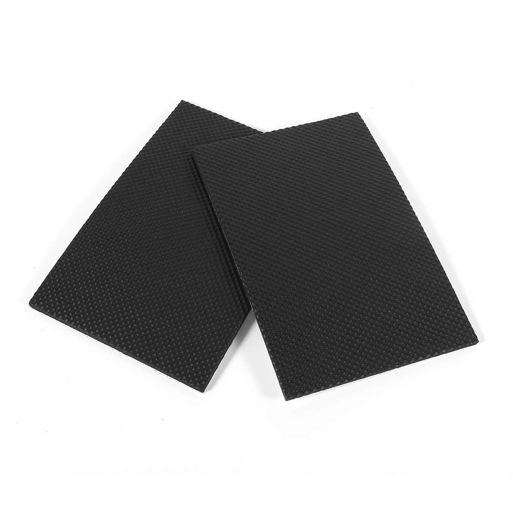Non-Slip Self-Adhesive Rubber Table & Floor Protectors (2-Pack) - Black Chair & Sofa Leg Pads for Furniture Protection - Perfect for Hardwood Floors & Tile Surfaces