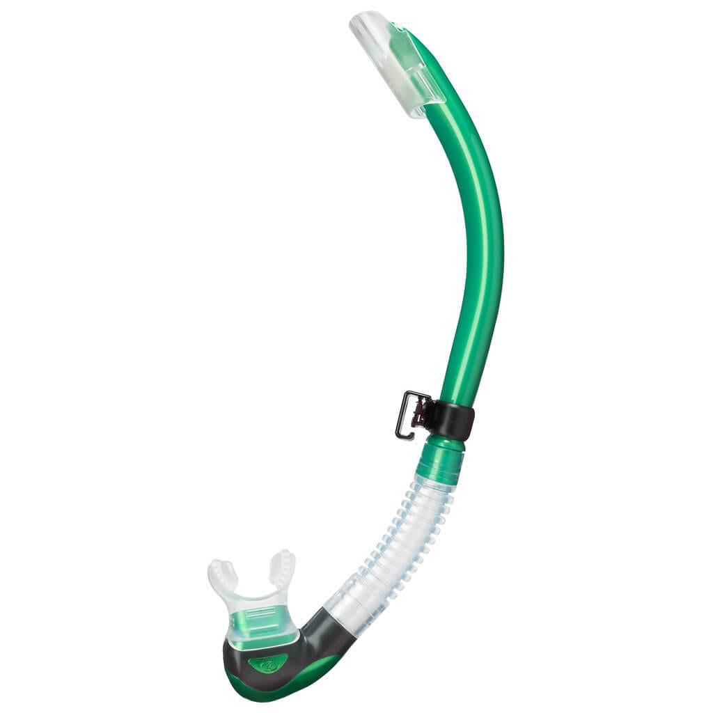 TUSA Platina Hyperdry II Snorkel - Dry Top Snorkeling Gear for Adults & Kids - Comfortable Anti-Water Design for Ocean Swimming, Snorkel Set for Beach Vacation & Underwater Exploration