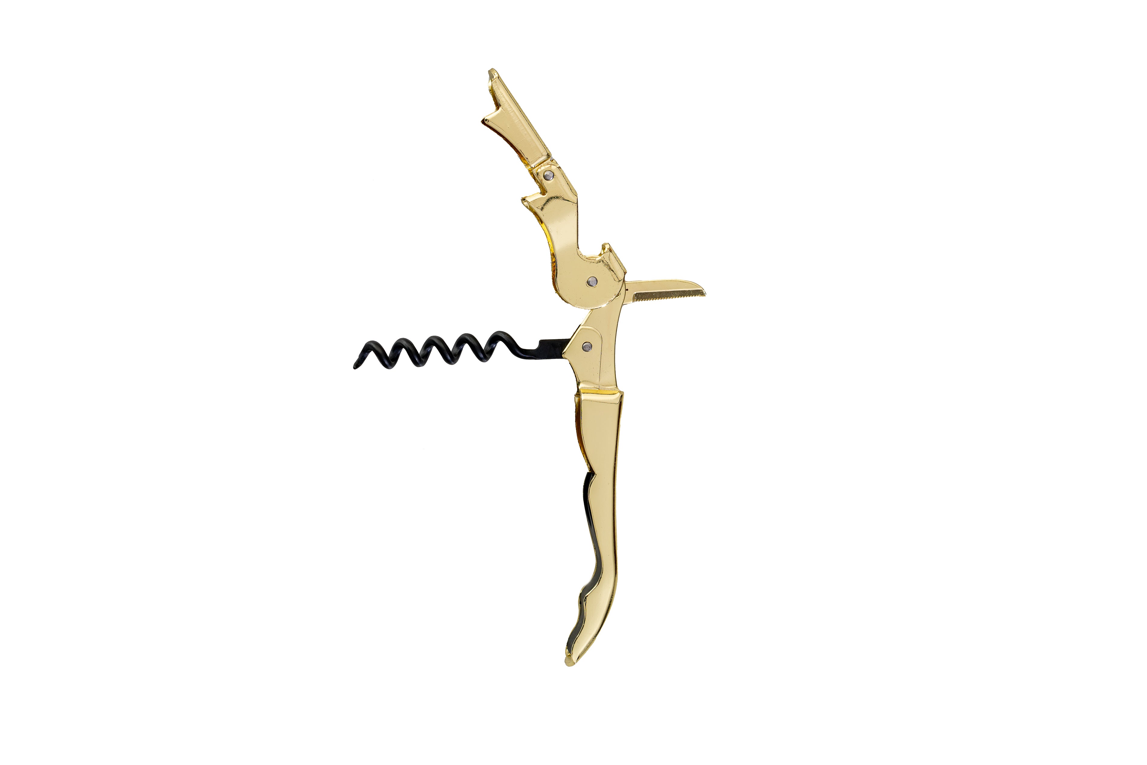 Premium Gold Wine Bottle Opener - Corkscrew with Foil Cutter for Easy Opening - Perfect for Wine Lovers, Dinner Parties & Gifts