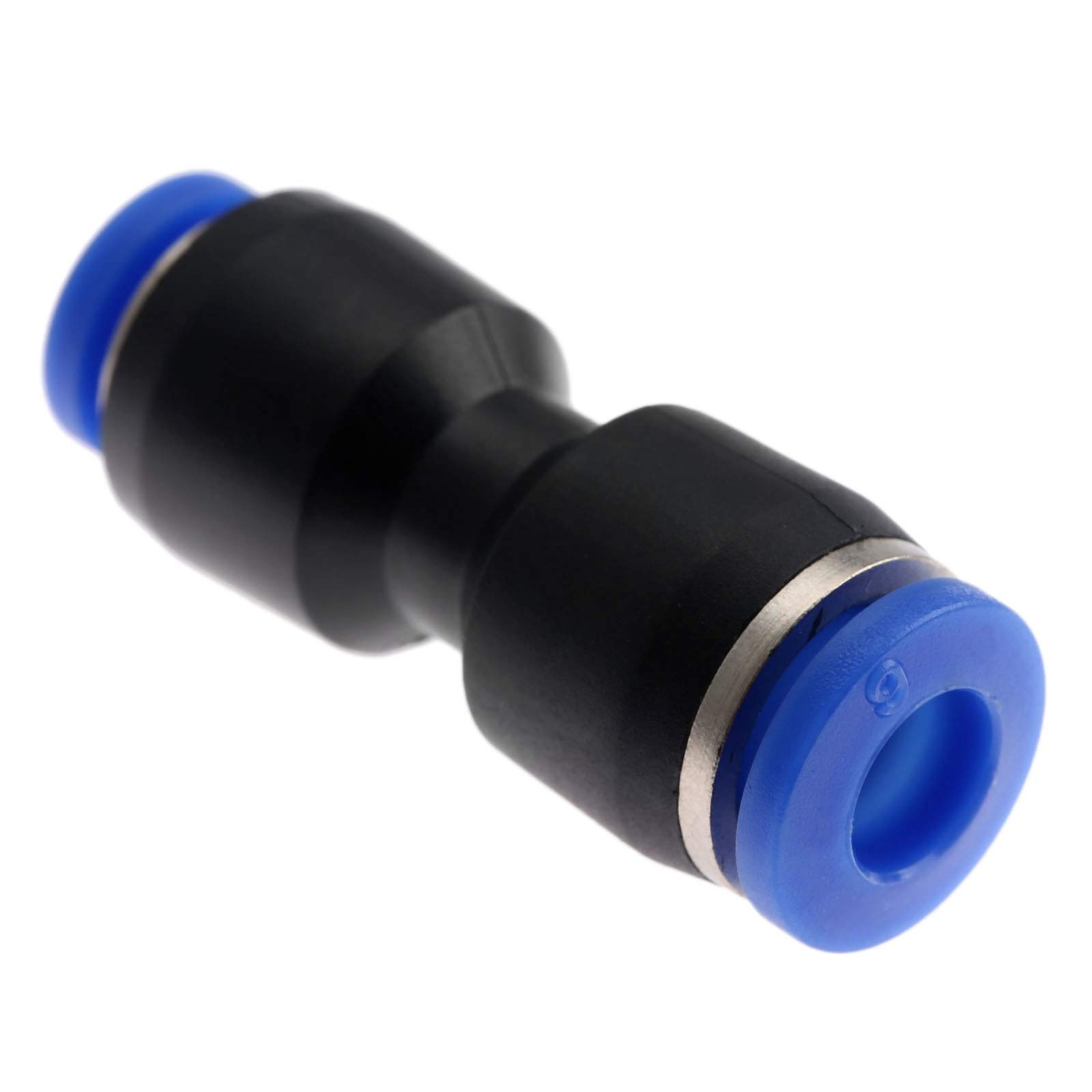 5Pcs Plastic Pneumatic Fittings Push-In Straight Reducer Connectors for Garden Hose, Air, Vacuum & Water (6mm to 4mm) - Ideal for DIY Plumbing, Irrigation Systems & Pneumatic Tools
