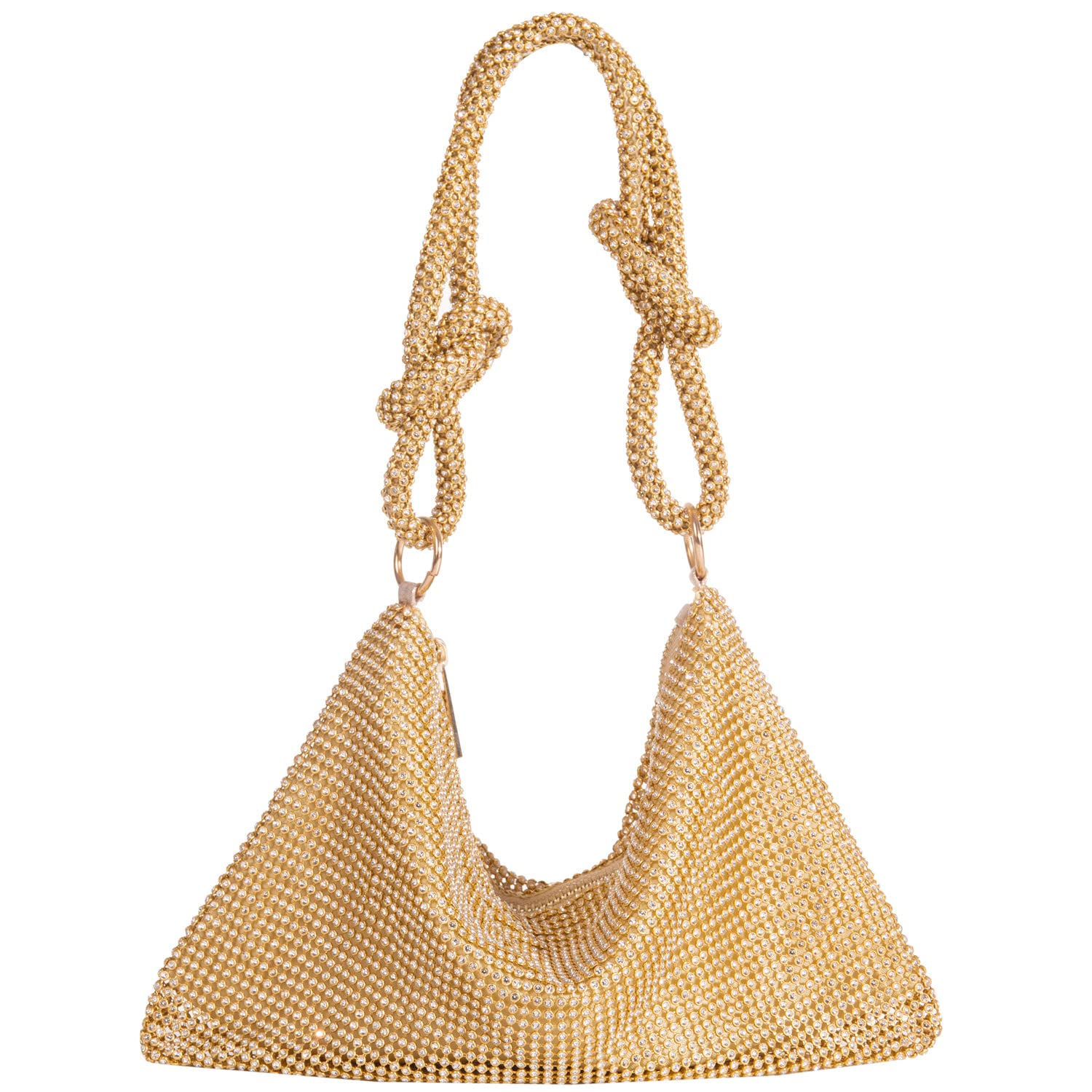 Sparkly Rhinestone Evening Bag for Women - Elegant Bling Chain Clutch Purse for Parties, Weddings & Special Occasions
