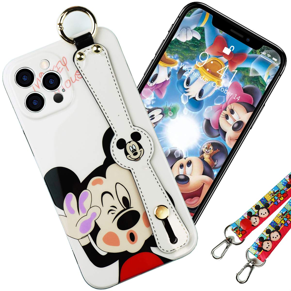 **Shockproof iPhone 12 Pro Max Case (6.7 Inch) - Cute Cartoon Anime Protective Phone Cover with Wrist Strap & Lanyard for Women & Girls | Durable Design for Daily Use, Work, School & Travel | Perfect Gift for Social Media, Photography & Outdoor Activities | Ideal for Gym, Instagram Selfies & College Life | Great for Protection, Style & Personalization**