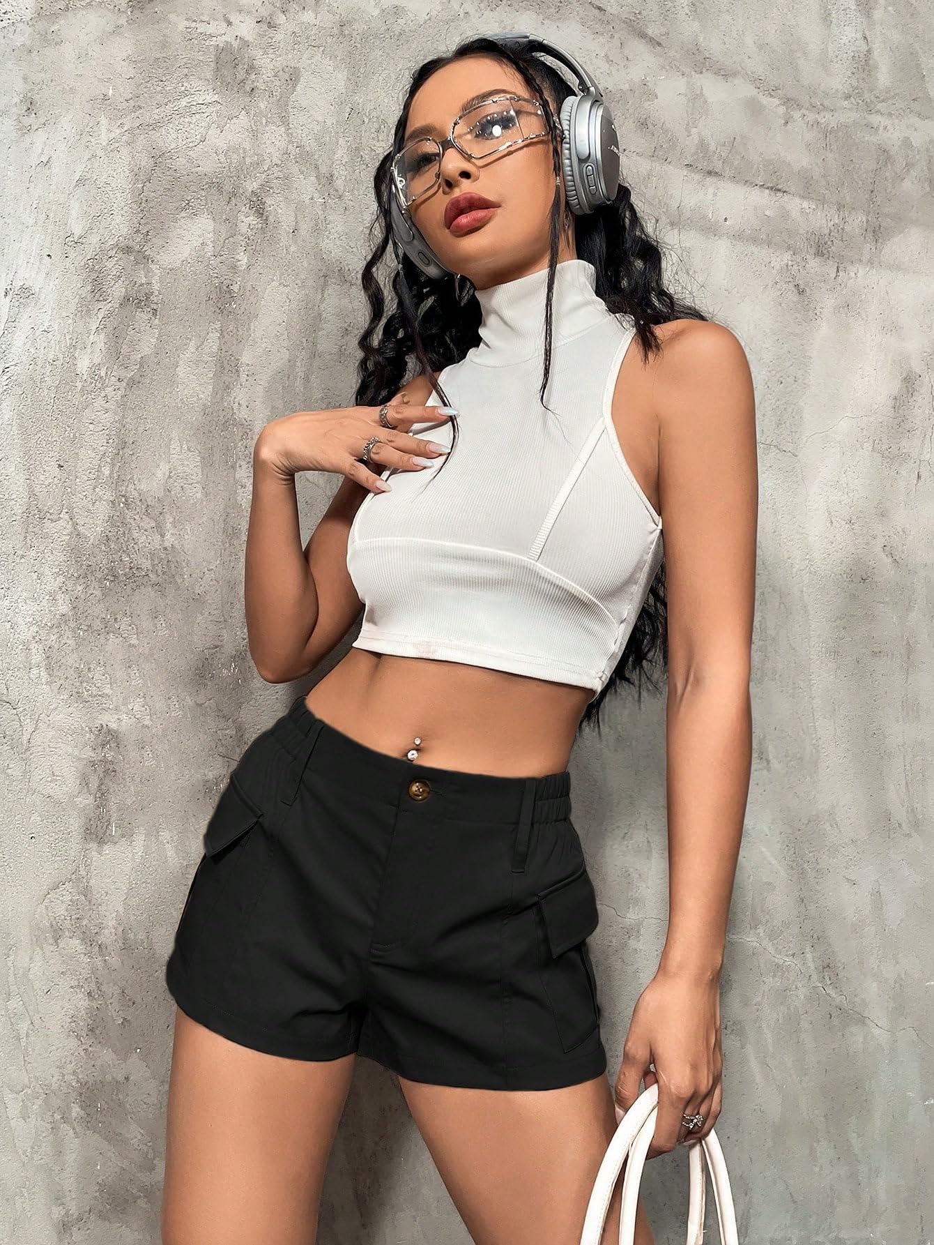 Milumia Women's Low Waist Cargo Shorts - Casual Straight Leg Mini Shorts with Flap Pockets | Perfect for Summer Outfits, Beach Vacations & Streetwear Fashion