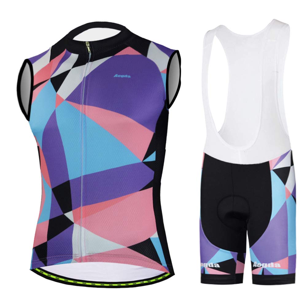Men's Aogda Cycling Vest & Jersey Set - Breathable Sleeveless Bike Shirt for Road & Mountain Biking - Perfect for Team Cycling, Training & Outdoor Sports