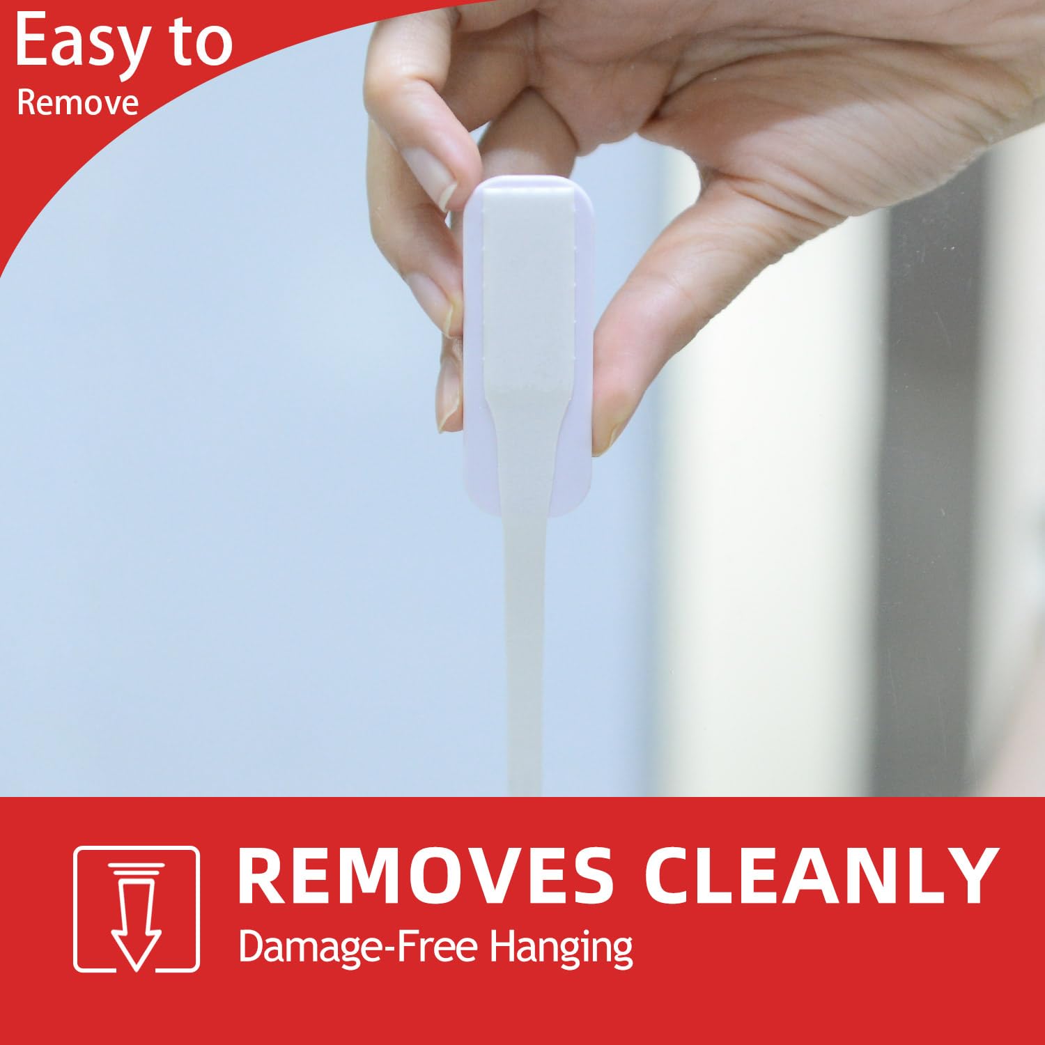 10-Pack Heavy Duty Adhesive Wall Hooks - Damage-Free Hanging Solution for Keys, Coats, Doors & Showers | Strong Adhesive Strips for Home, Office & Bathroom Organization
