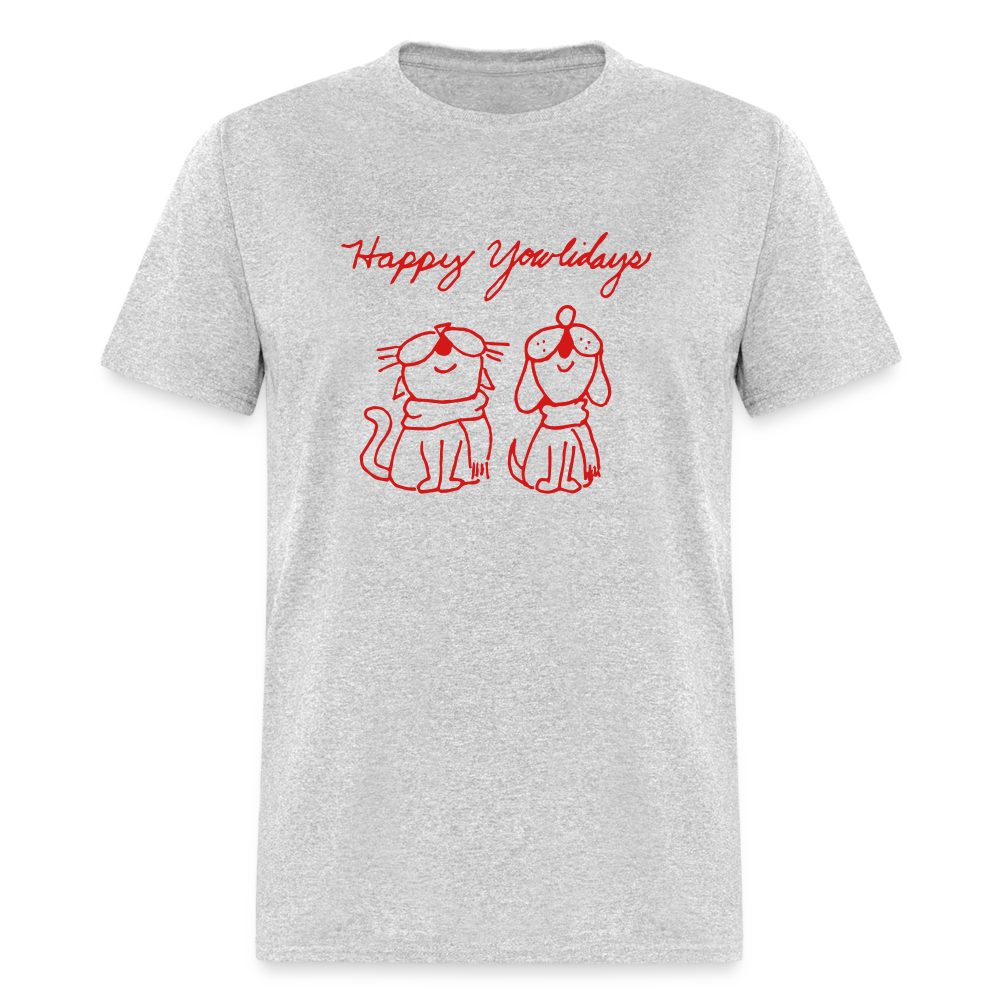 Happy Yowlidays Classic T-Shirt - Funny Holiday Cat Tee for Christmas & Festive Parties | Perfect Gift for Cat Lovers