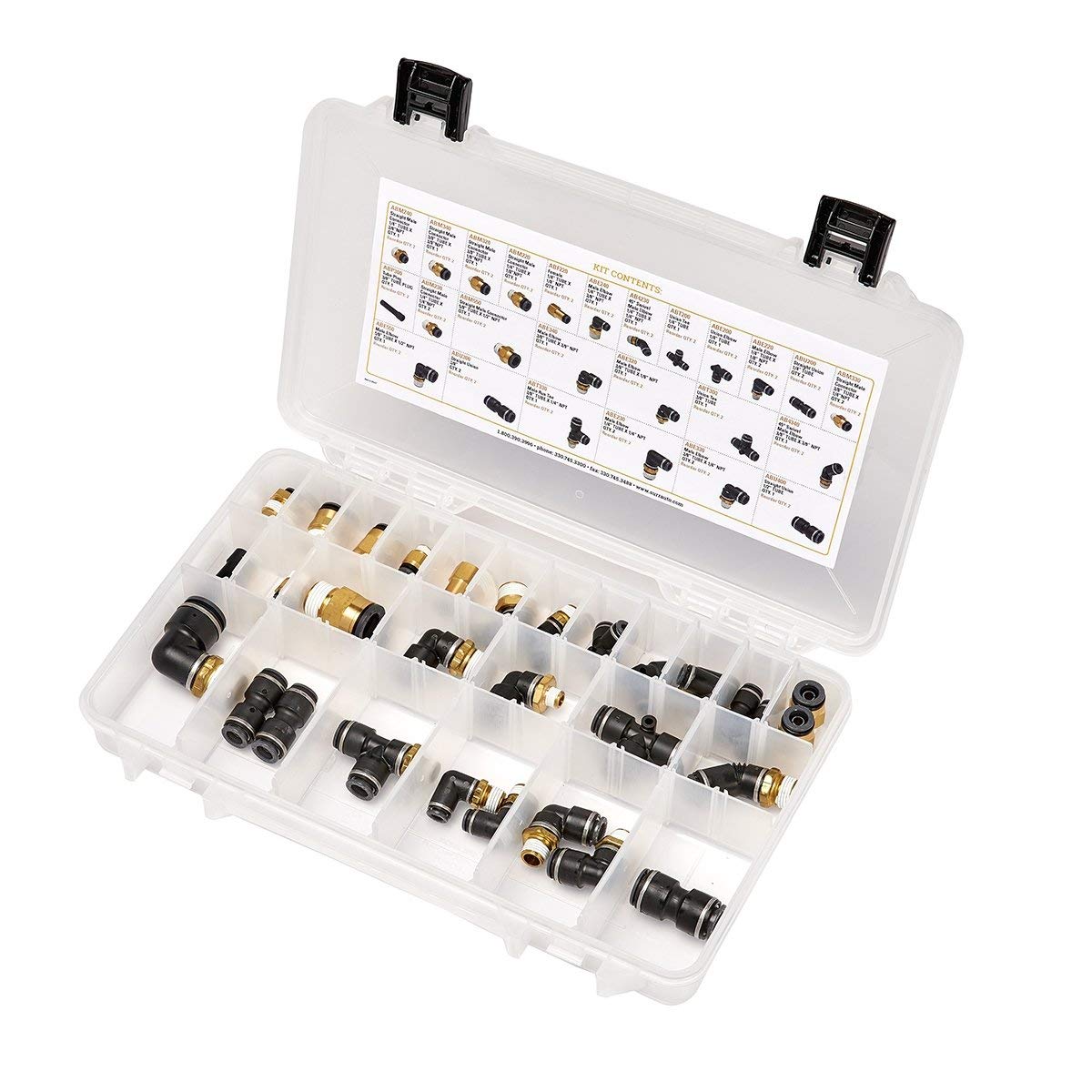High-Quality Air Brake Connector Kit - Compression Type for Heavy-Duty Trucks & Trailers | Reliable Brake System Accessories for Commercial Vehicles & Towing