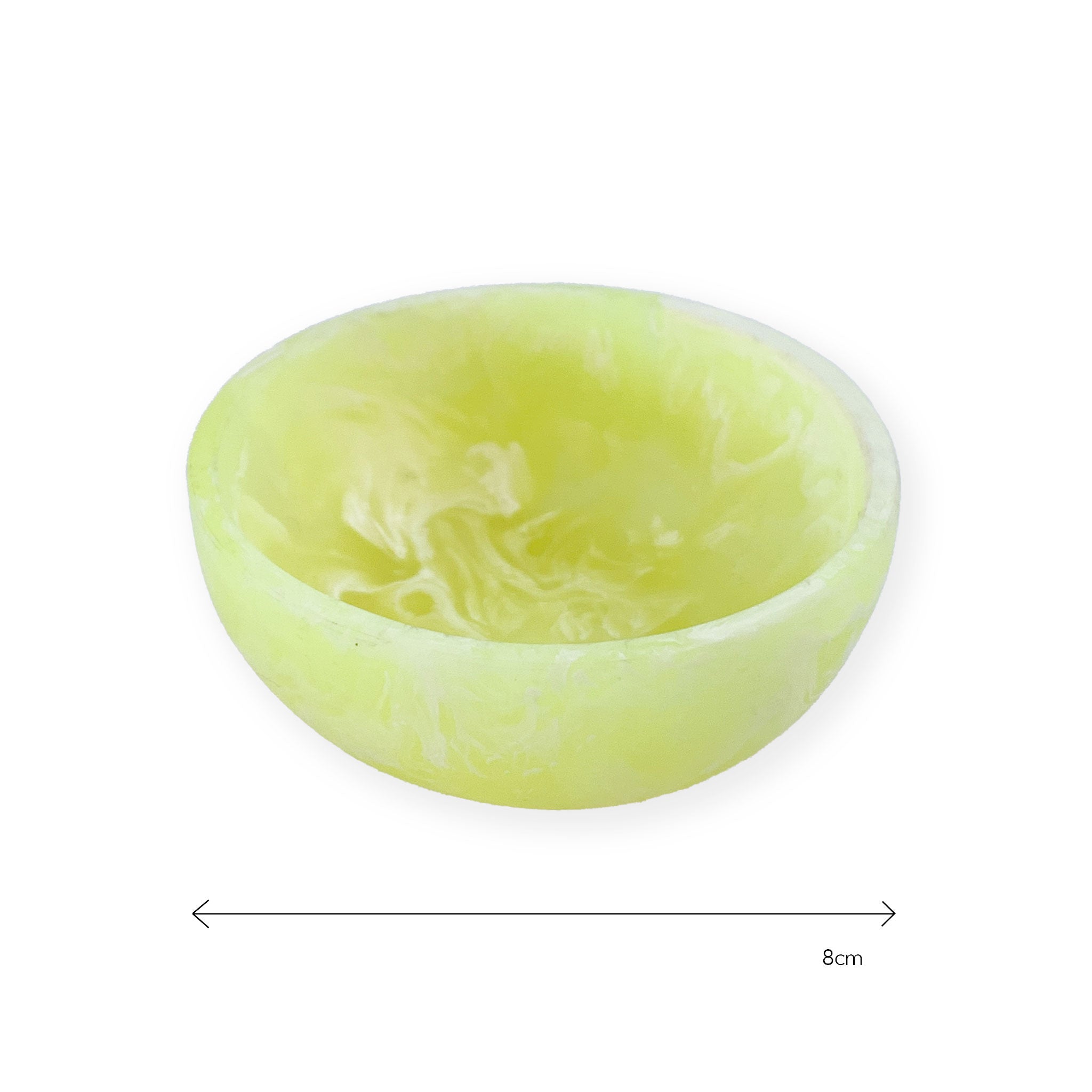 Swirl Resin Mini Bowls Lemon - Handmade Decorative Resin Bowls for Jewelry, Keys & Trinkets - Perfect for Home Decor, Gift Giving & Boho Style