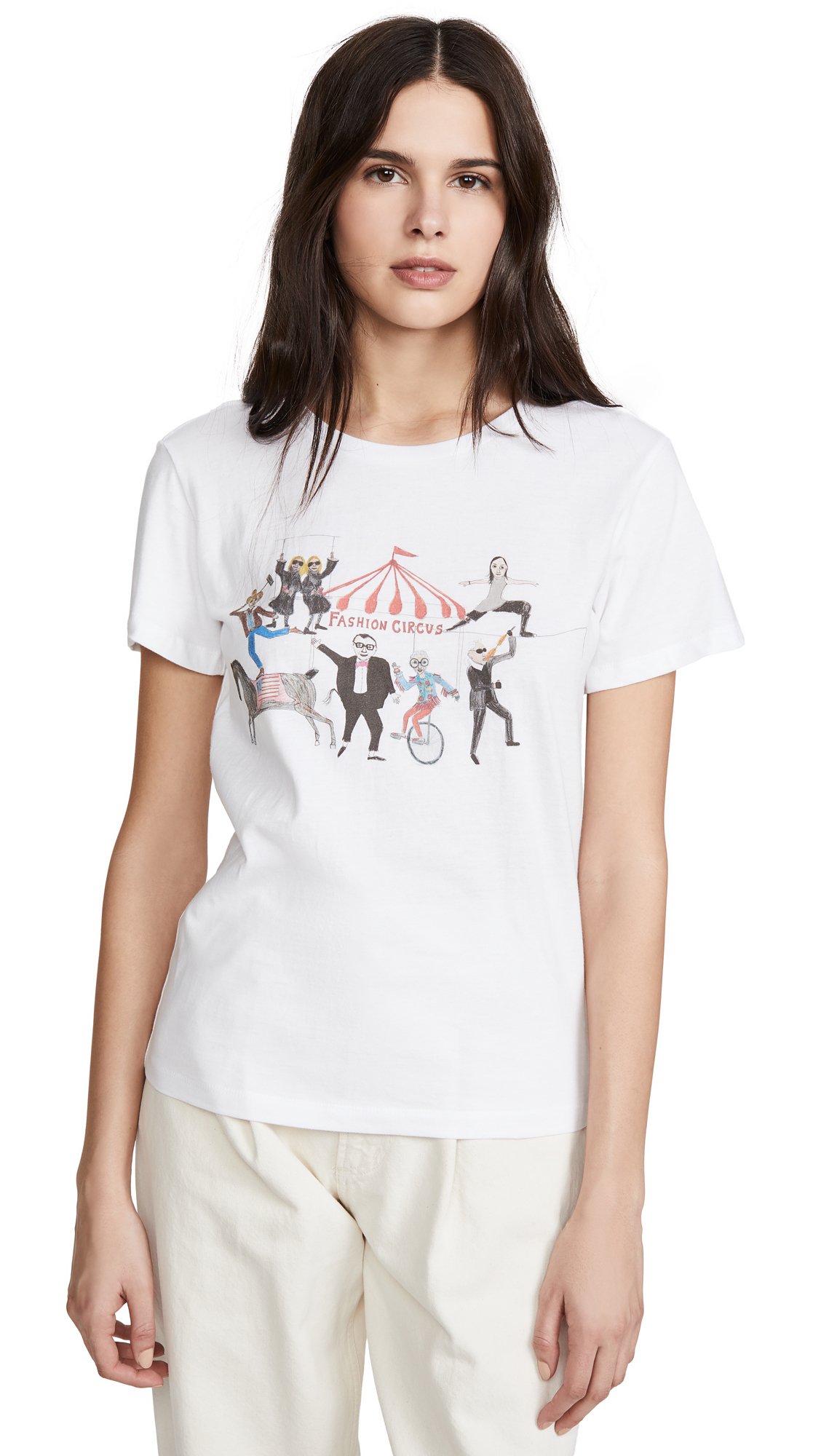 Women's Fashion Circus Graphic Tee - Vintage Inspired Unfortunate Portrait T-Shirt for Casual Wear & Street Style Outfits