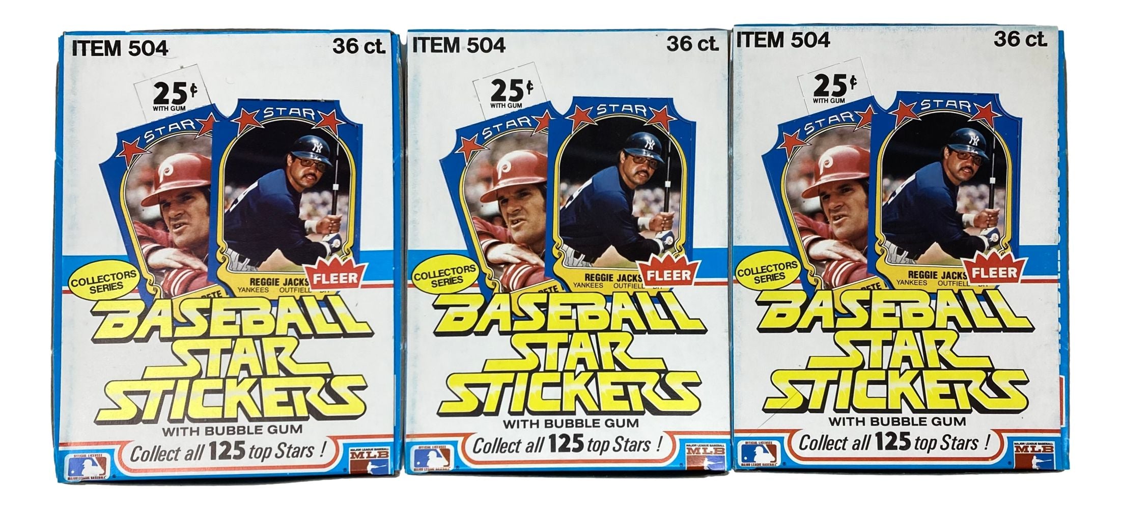 1981 Fleer Star Stickers Baseball Cards - Unsealed 36-Pack (12 Box Case) | Vintage Sports Collectibles for Display & Trading