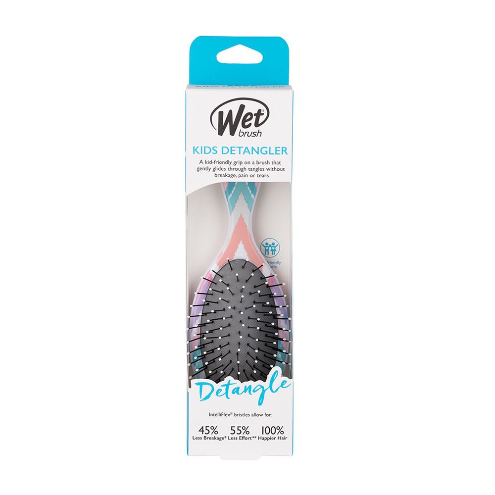 Wet Brush Kids Detangler Hair Brush - Gentle Detangling for Kids with Chevron Stripes - Perfect for Daily Hair Care, Travel & Sensitive Scalps