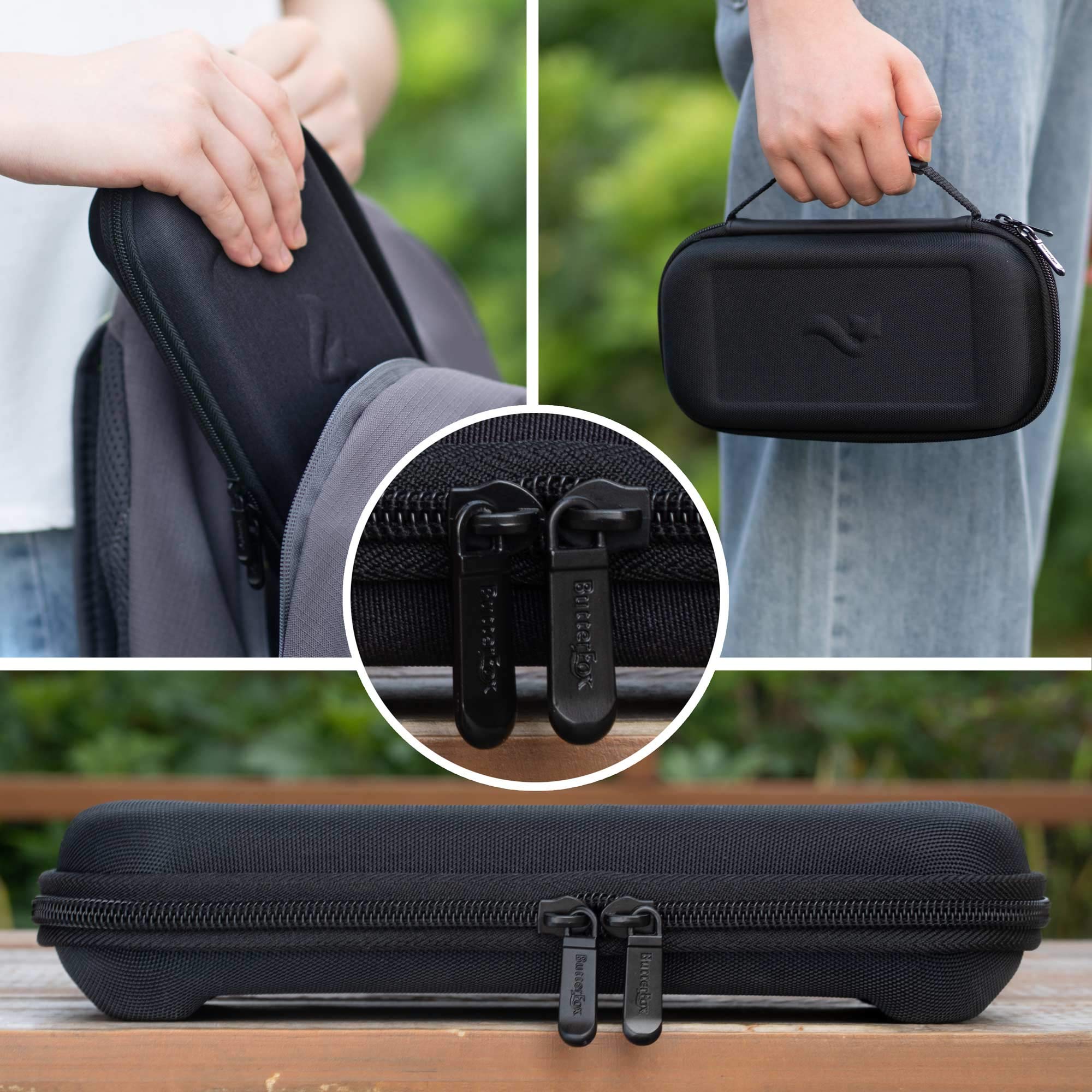 ButterFox Slim Carrying Case for Nintendo Switch Lite - Compact Protective Pouch with 19 Game Cartridge Slots & 2 Micro SD Card Holders - Perfect for Travel, Commuting, and Switch Lite Accessories Storage