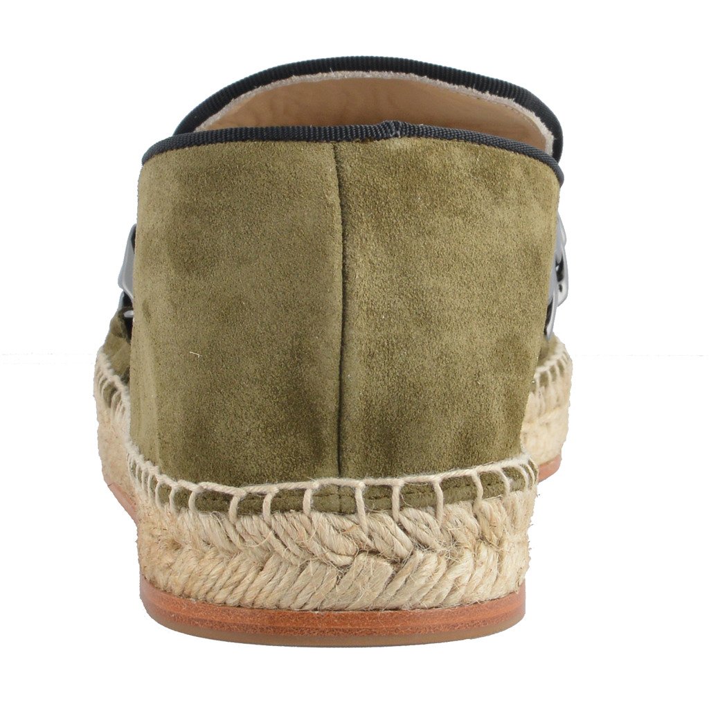Louis Leeman Men's Suede Olive Green Moccasin Loafers - Comfortable Casual Slip-On Shoes for Men | US Size 12 (IT 45) | Perfect for Office, Travel & Everyday Wear