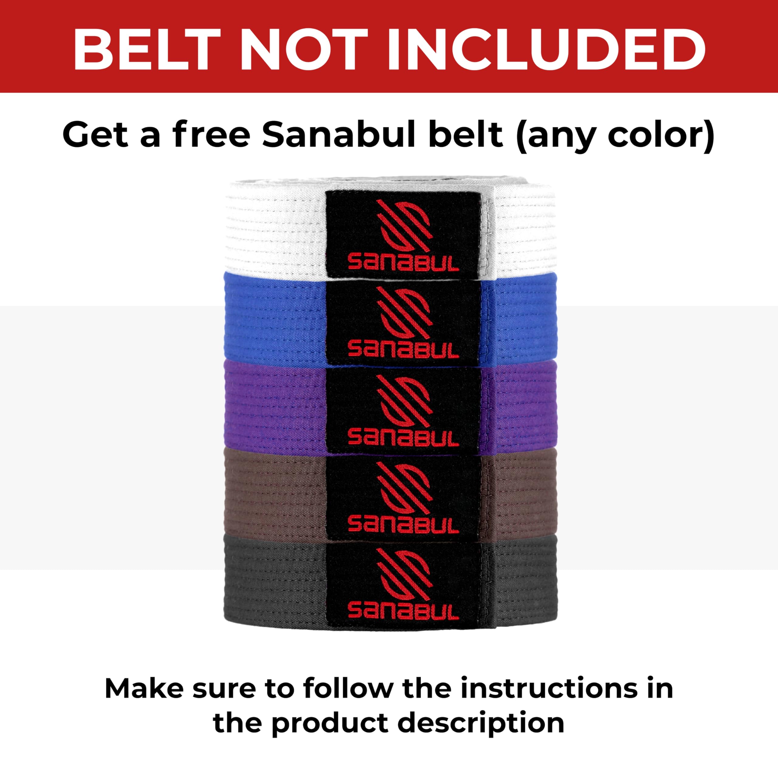 Sanabul Men's BJJ Gi - Premium Brazilian Jiu Jitsu Uniform for Training & Competition - Lightweight & Durable Martial Arts Kimono for Grappling, MMA & No-Gi Practice