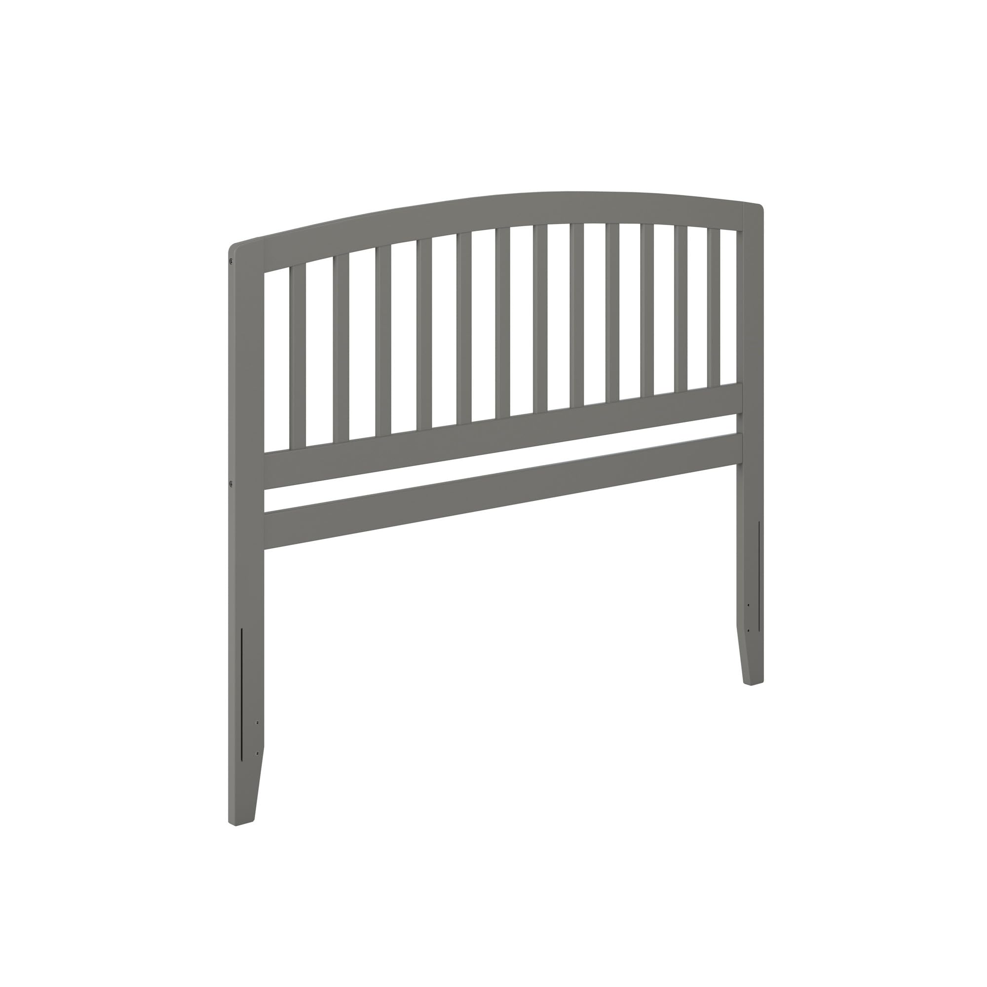 AFI Richmond King Size Upholstered Headboard with Built-in USB Charger - Grey Fabric Bed Frame for Master Bedroom, Guest Room & Hotel Decor