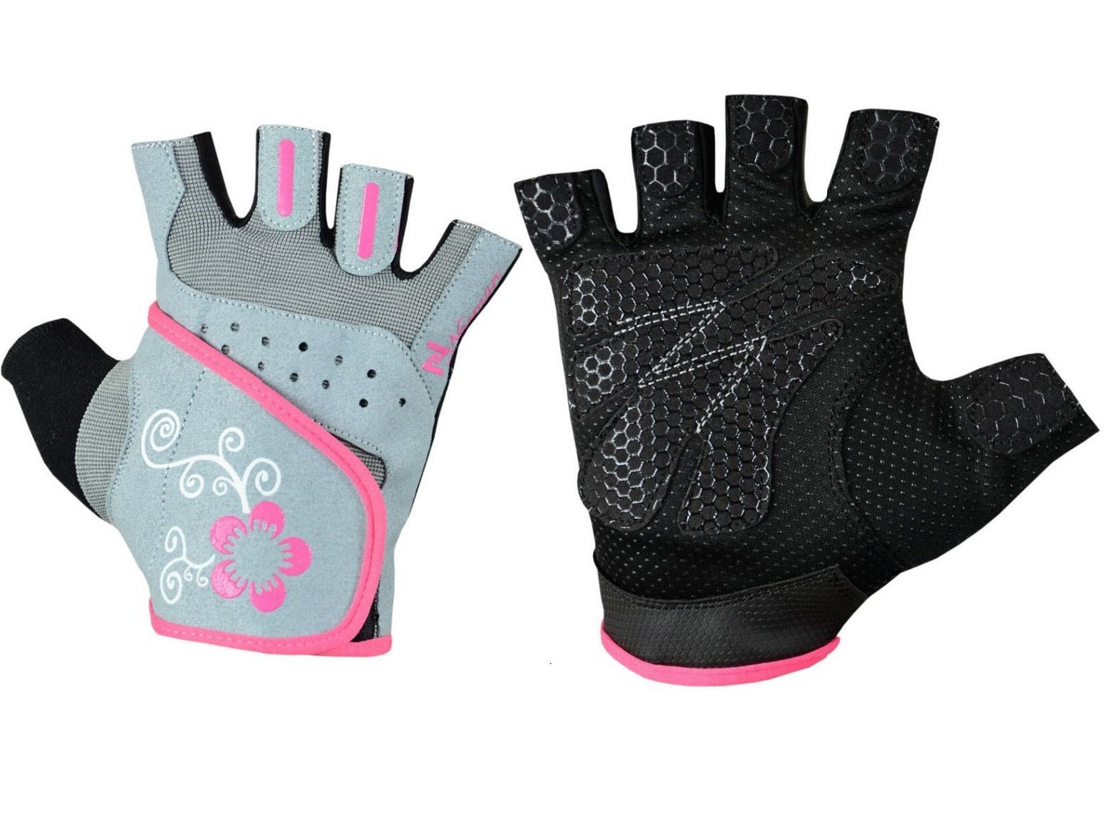 Women's Gel Grip Gloves for Weight Lifting, Gym Workout, Cycling & Fitness Training - Non-Slip Palm Support for CrossFit, Powerlifting & Cycling Workouts