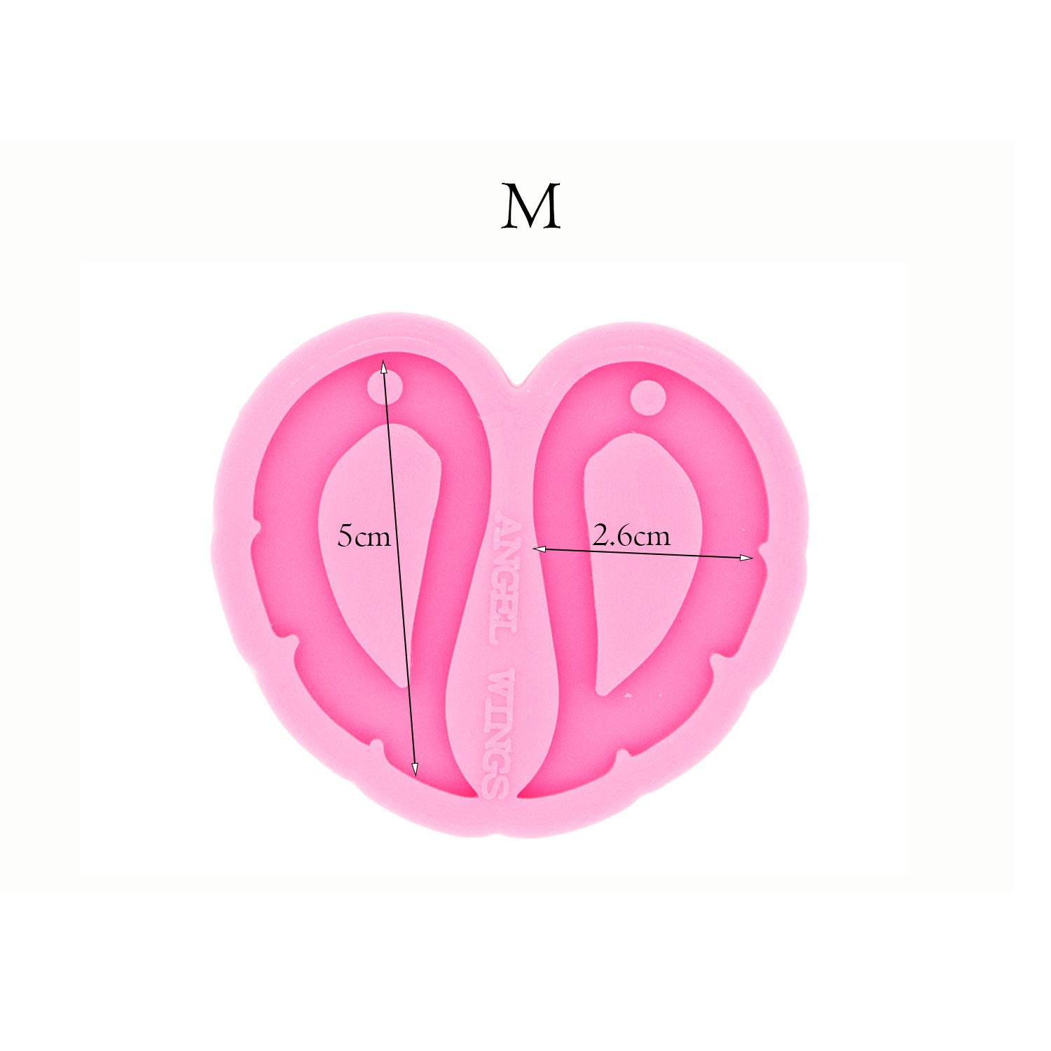 Angel Wing Feather Hollow-Out Earring Resin Molds - DIY Epoxy Jewelry Silicone Molds for Handmade Pendants & Fashion Accessories | Perfect for Crafting Unique Women's Jewelry, Resin Casting Projects & DIY Gifts