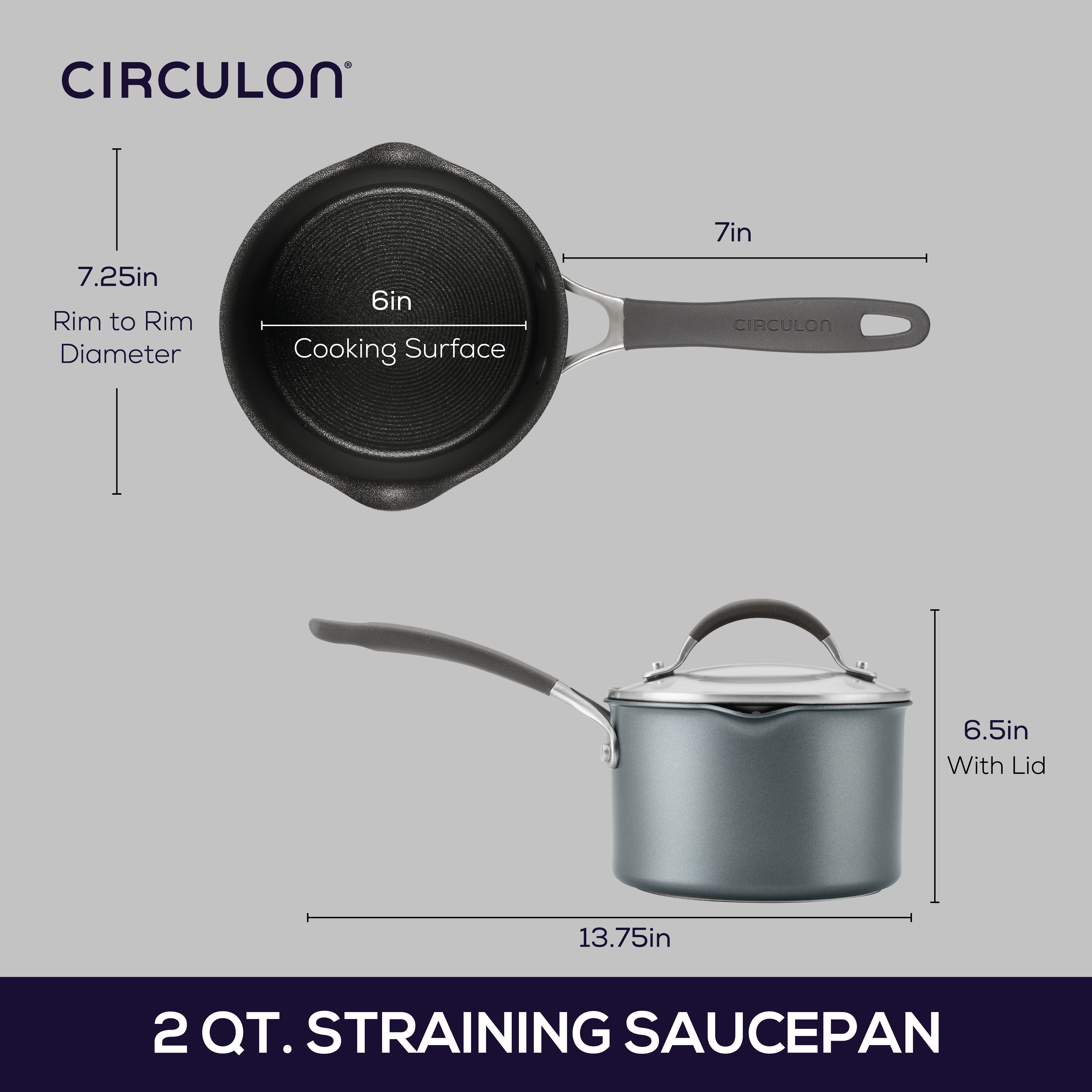 2 Quart A1 ScratchDefense™ Nonstick Sauce Pan with Lid - Premium Cooking Pot for Sauces, Soups & Stews - Ideal for Stovetop, Induction & Oven Use