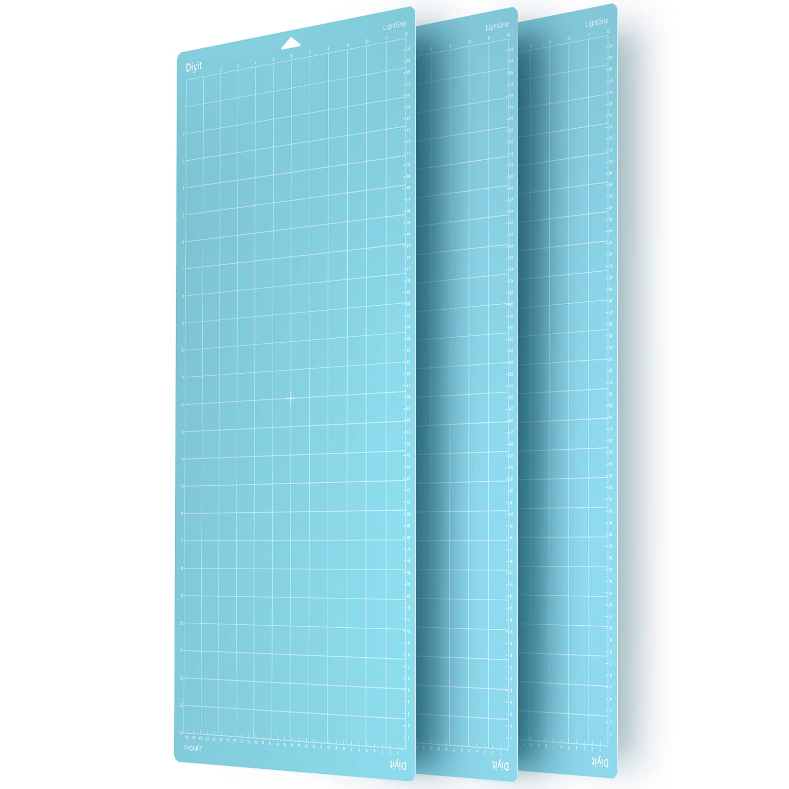Premium LightGrip Cutting Mat 12x24 Inch (3 Pack) - Compatible with Cricut Maker 3, Maker, Explore 3, Air 2, Air & One - Perfect for DIY Crafts, Scrapbooking, Vinyl Cutting & Paper Projects