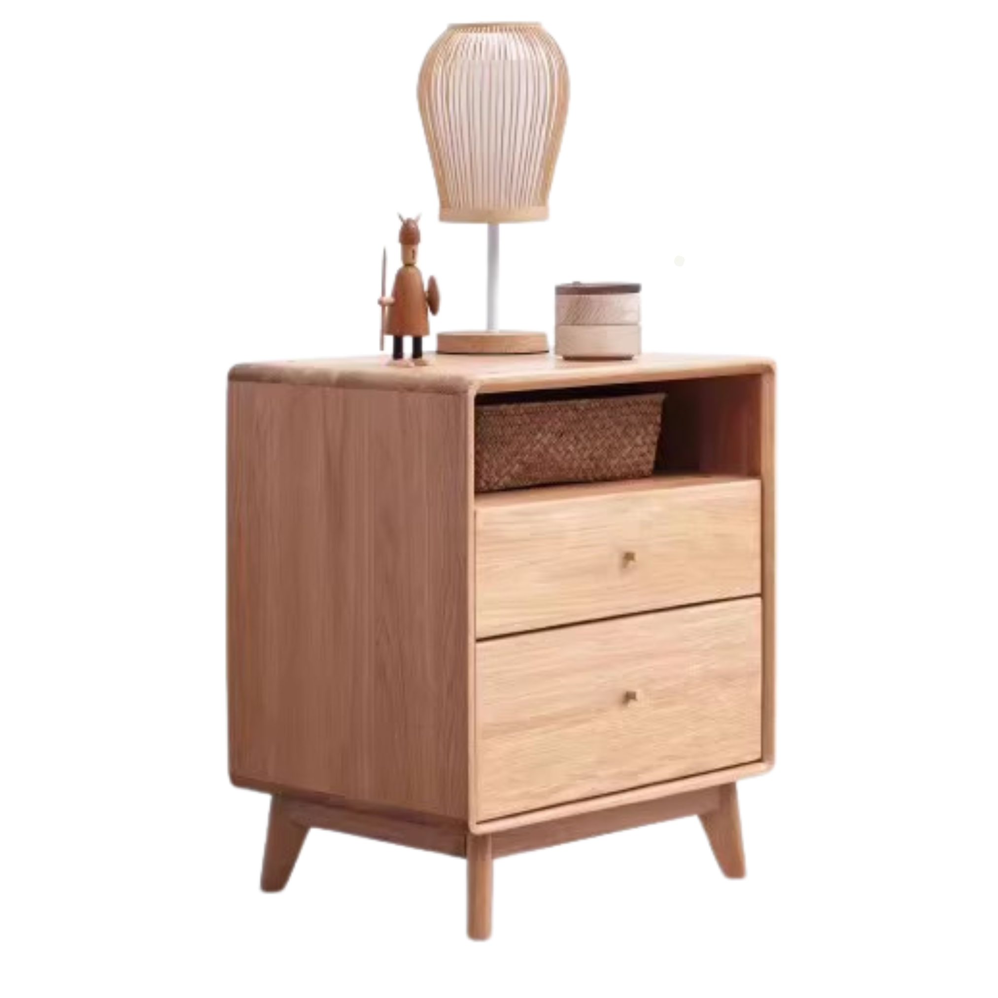 Solid Oak Wood Extendable Vanity Dressing Table with Mirror - Perfect for Bedroom Makeup & Jewelry Storage