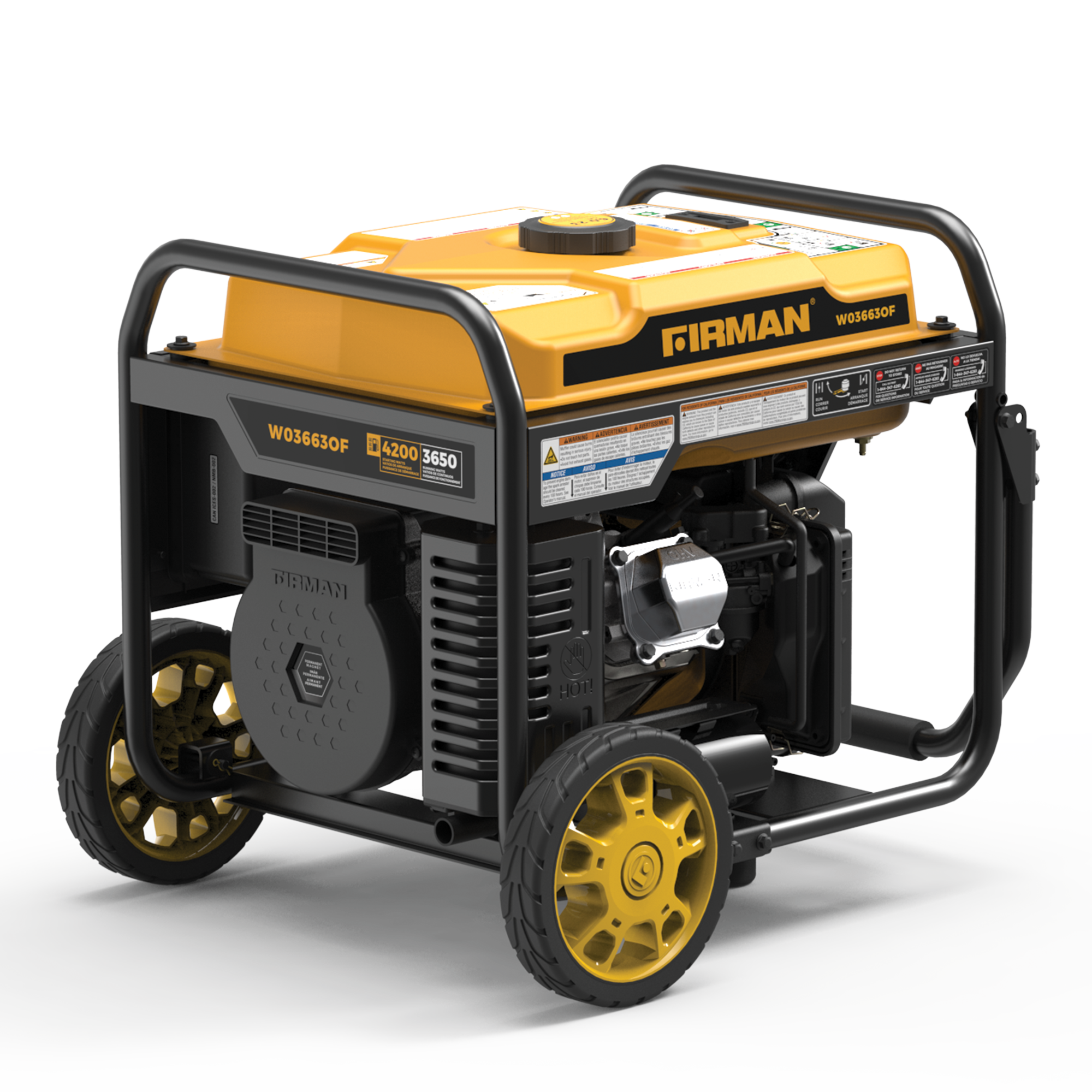 4500W Portable Inverter Generator with Remote Start & CO Alert - Quiet, Reliable Power for Camping, RV Trips & Emergency Backup