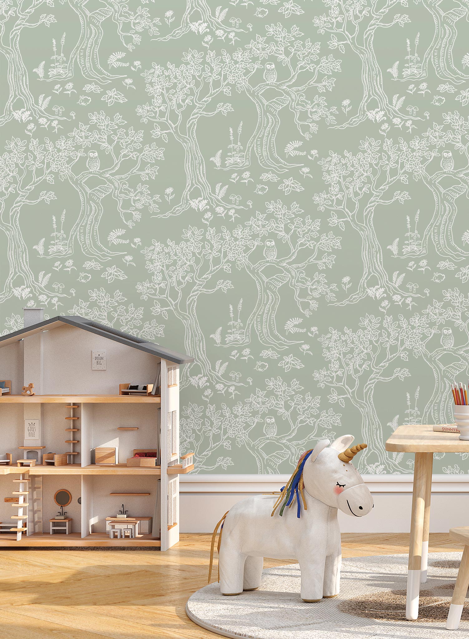 Enchanted Wallpaper - Premium Self-Adhesive Removable Wallpaper for Home Decor, Bedroom, Living Room, and Office | Easy to Install & Peel