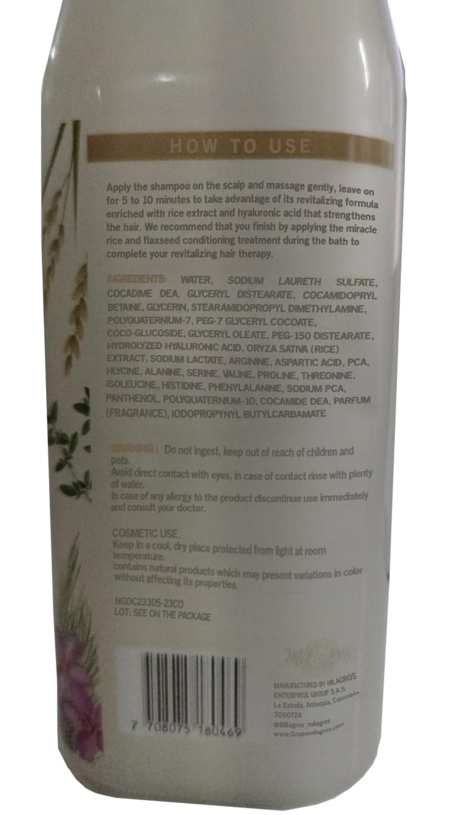 Milagro Herbal Shampoo & Conditioner Set (2 Pack) - Natural Hair Care for Dry, Damaged Hair - Perfect for Daily Use & Salon-Quality Results at Home
