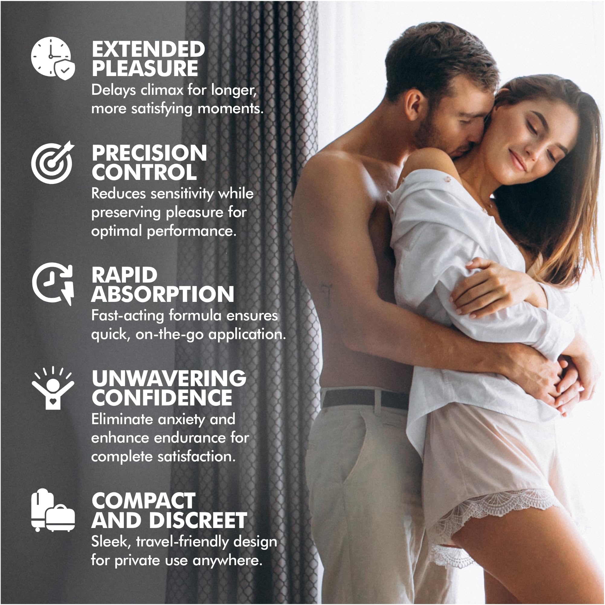 Irvy Male Premature Delay Cream - Long Lasting Performance Enhancer for Men (1.75 Fl Oz) | Intimate Moments & Enhanced Pleasure for Couples
