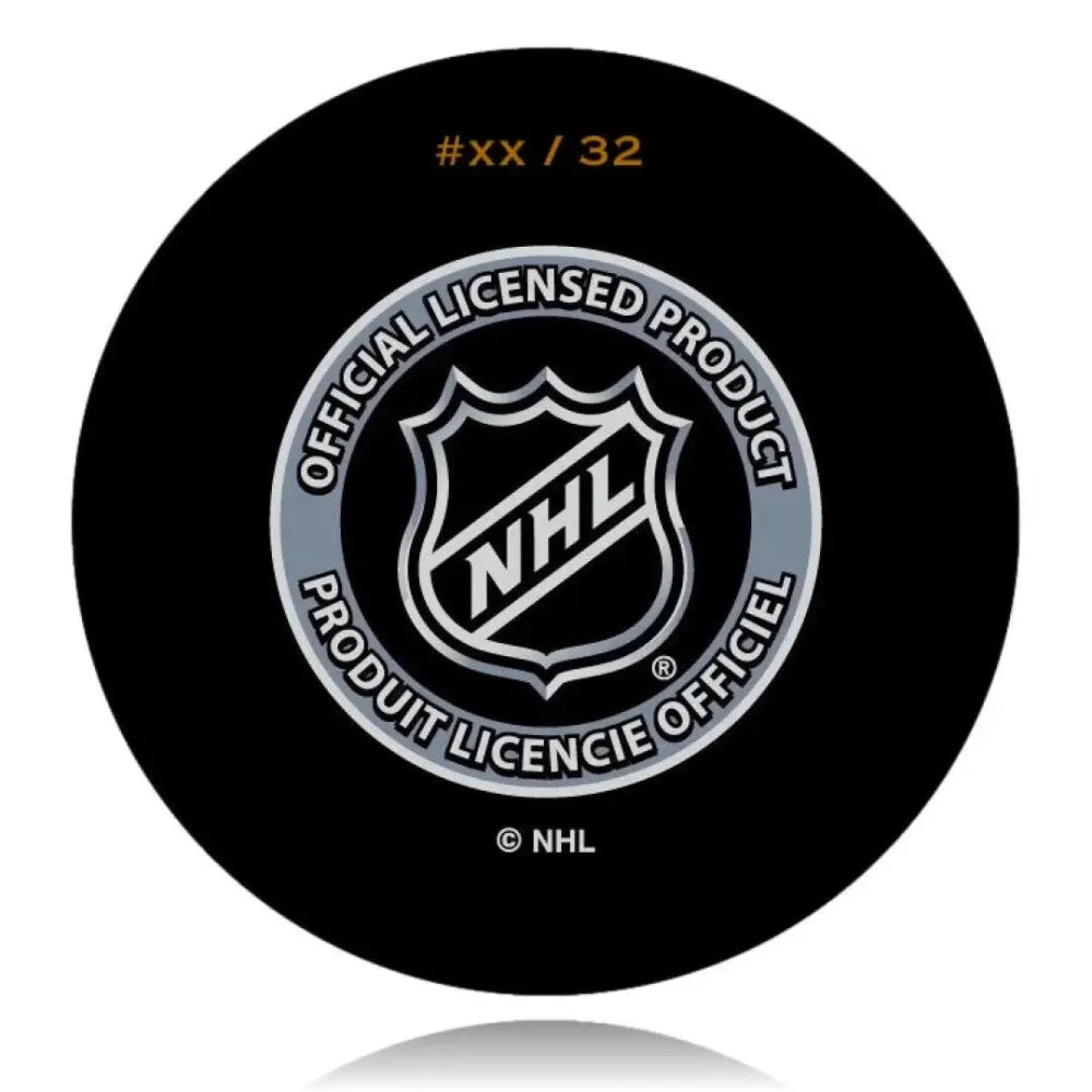 Jonathan Quick Autographed Vegas Golden Knights Debut Hockey Puck #D/32 Signed - Limited Edition Collectible for Hockey Fans & Sports Memorabilia Enthusiasts - Perfect for Display, Gifts, and Game Room Decor