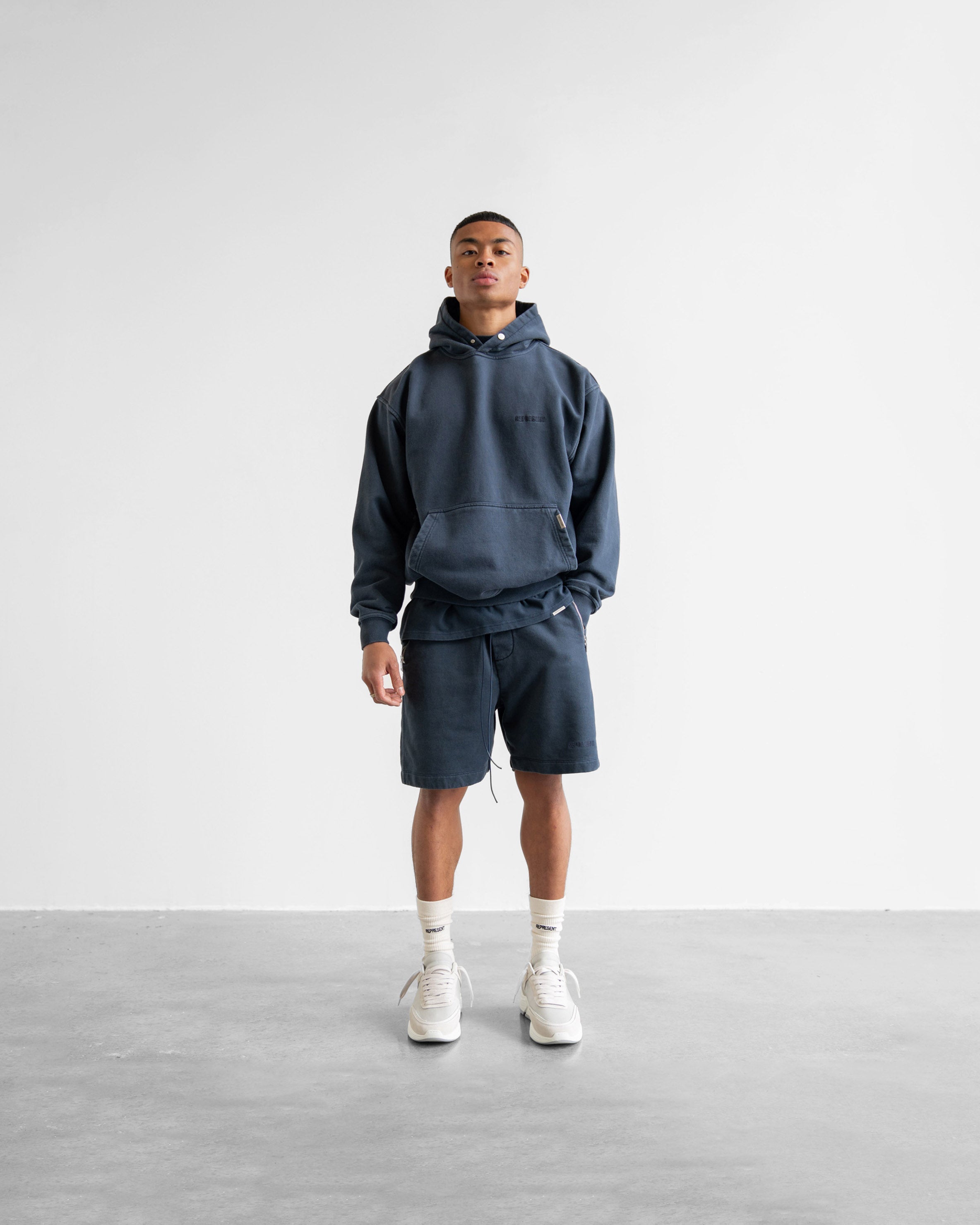 Vintage Blue Blank Shorts - Comfortable Casual Wear for Men & Women | Perfect for Summer, Beach, Gym, and Everyday Outfits