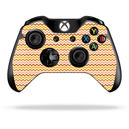 MightySkins Protective Skin Wrap Sticker for Microsoft Xbox One & One S Controller - Harvest Chevron Design | Durable, Customizable Gaming Accessory for Enhanced Grip & Style
