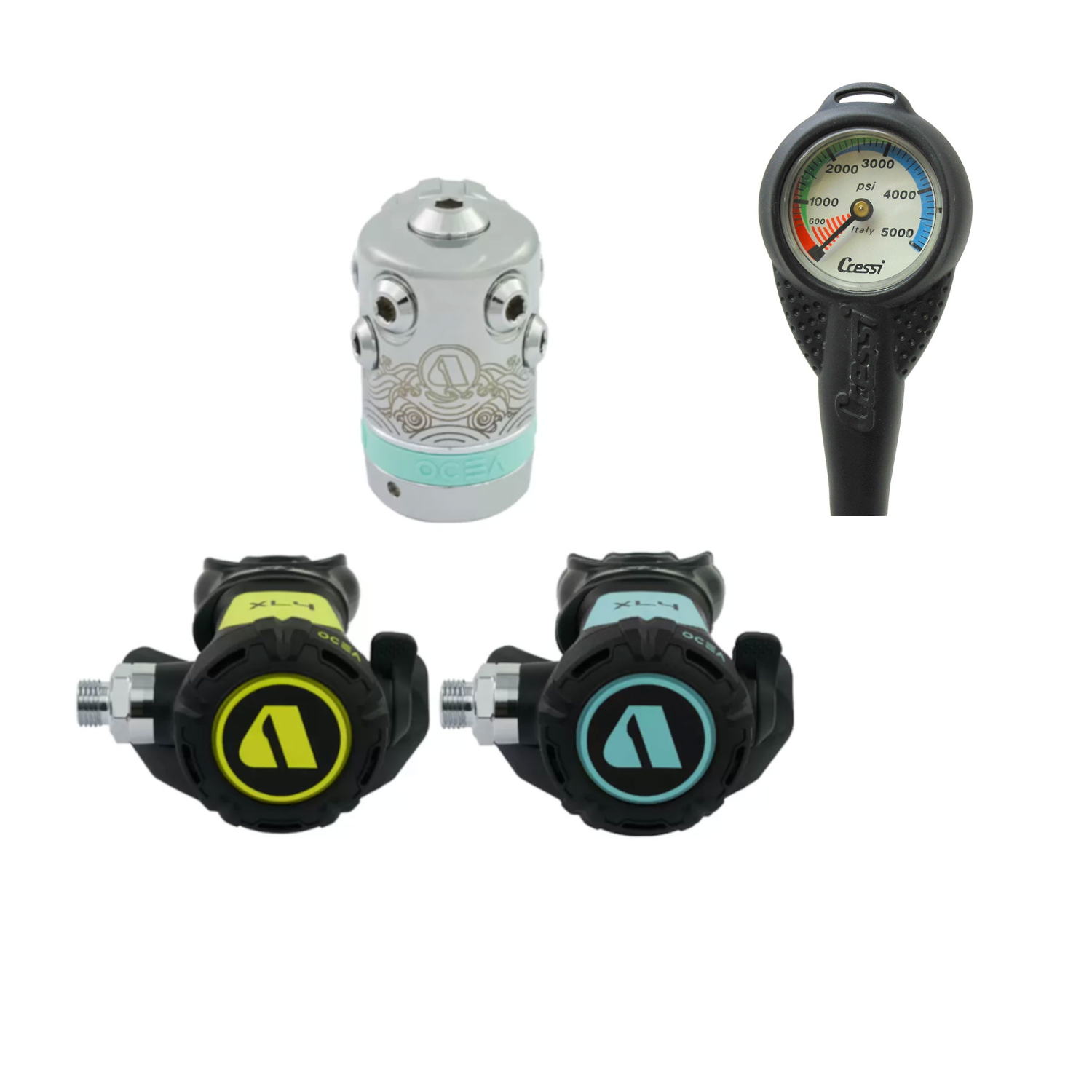 Apeks Ocea Stage 3 Full Scuba Diving Regulator Set - Professional Grade Dive Equipment for Deep Sea Exploration | Perfect for Technical Diving, Cave Diving & Cold Water Diving Adventures