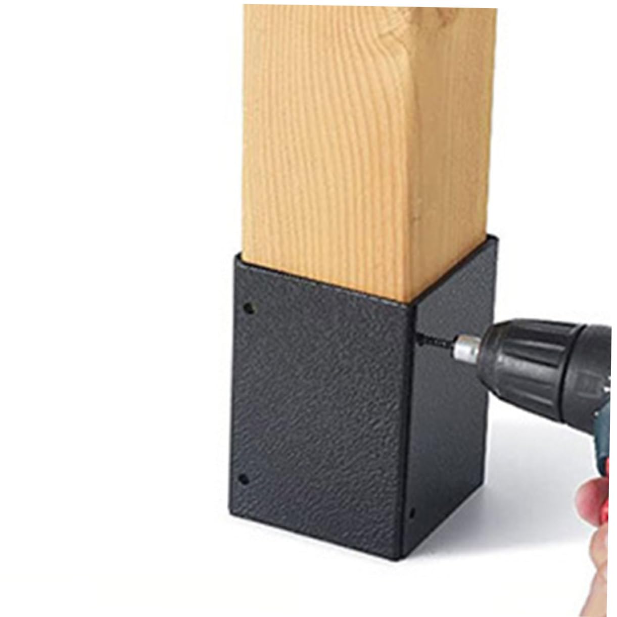 Easy Install Post Base Protectors - Durable Mailbox Post Covers & Metal Deck Railing Brackets for Fence Post Bases | Perfect for Outdoor Mailbox Protection, Deck Railings & Fence Support