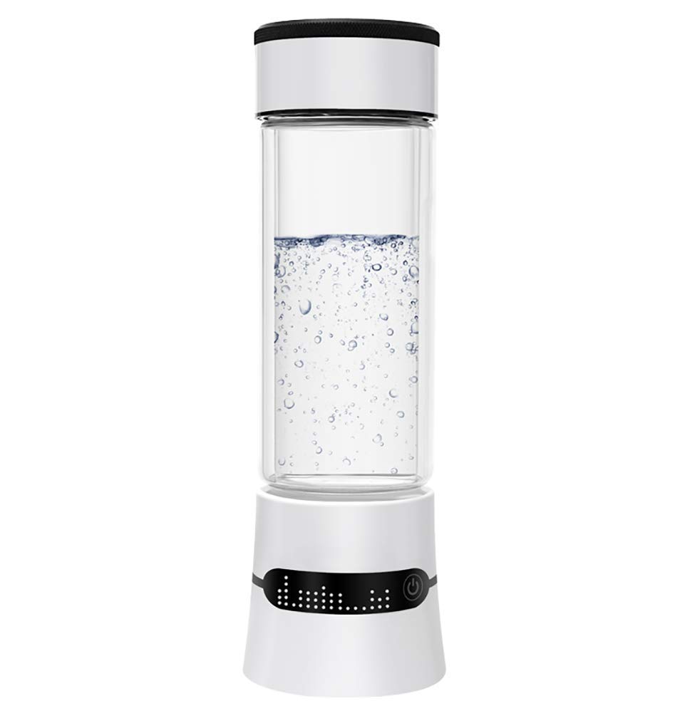 Portable Hydrogen Water Generator Bottle - 450ml Alkaline Water Ionizer with Rechargeable Battery, Super Antioxidant Hydrogen-Rich Cup for Hydration & Wellness | Perfect for Travel, Gym & Daily Use