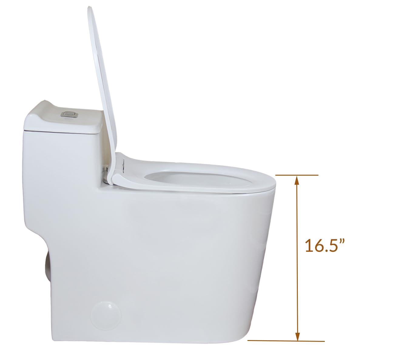 WinZo WZ5080S White One Piece Toilet - Dual Flush, Elongated Bowl, Comfort Height, 10