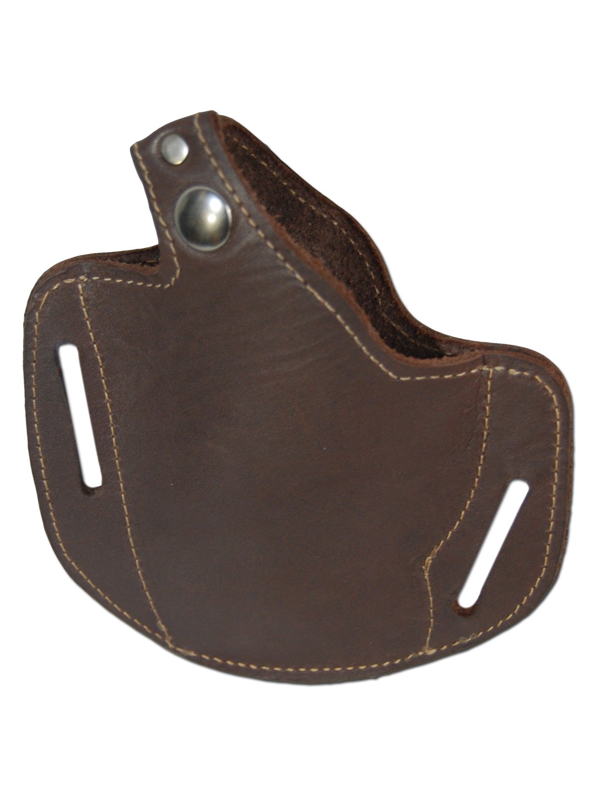 Barsony Premium Brown Leather Pancake Holster for 2