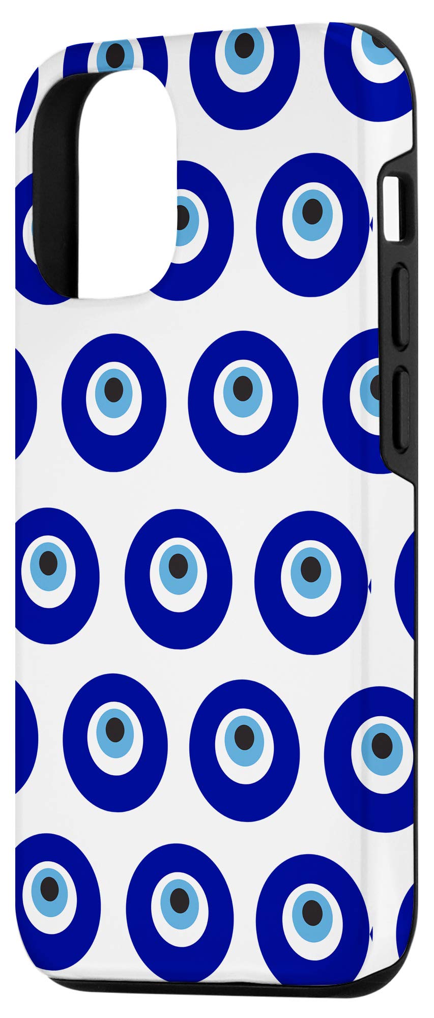 iPhone 12/12 Pro Evil Eye Greek Talisman Mati Charm Phone Case - Stylish Protection for Everyday Use, Travel, and Gifting
