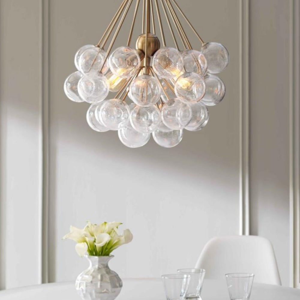 Willa Cluster Pendant Light Fixture - Modern Multi-Light Chandelier for Dining Room, Bedroom & Living Room | Elegant Ceiling Lighting for Home Decor