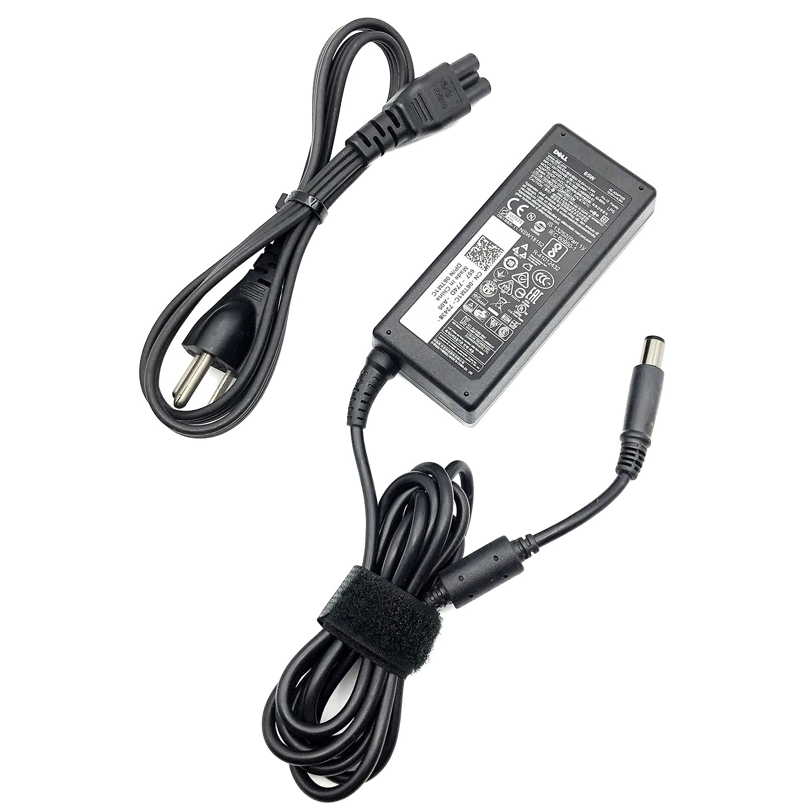 Original Dell 65W AC Power Adapter Charger for Inspiron 15 3520/3521/3537, Inspiron 15R 5520/5521/7520/N5110 Laptops - Perfect for Home, Office & Travel Use