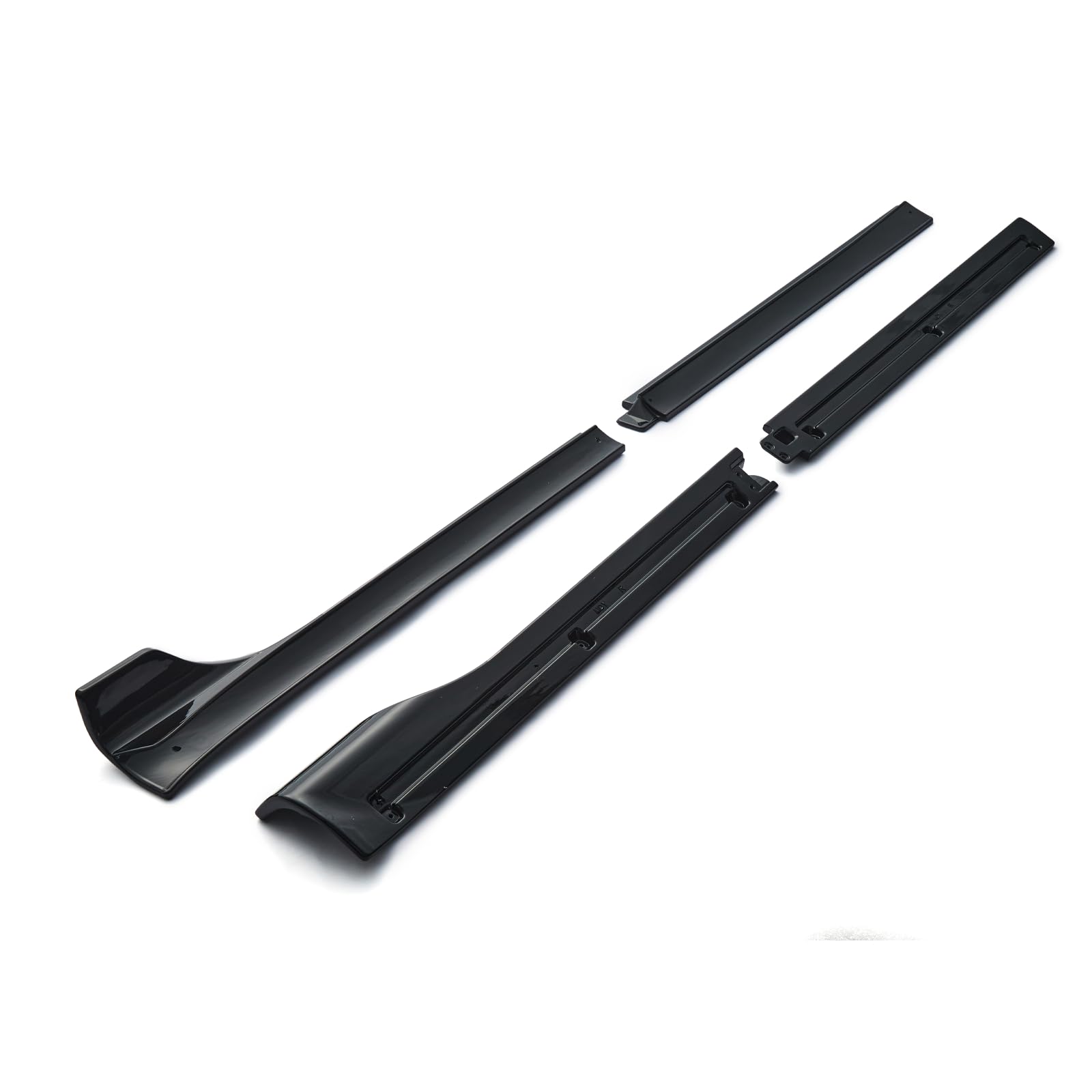 Tesla Model Y Side Skirts 2020-2024 - Gloss Black Rocker Panel Guard & Splitter Lip Body Kit Replacement Accessories | Enhance Style & Protection for Your Tesla Model Y
