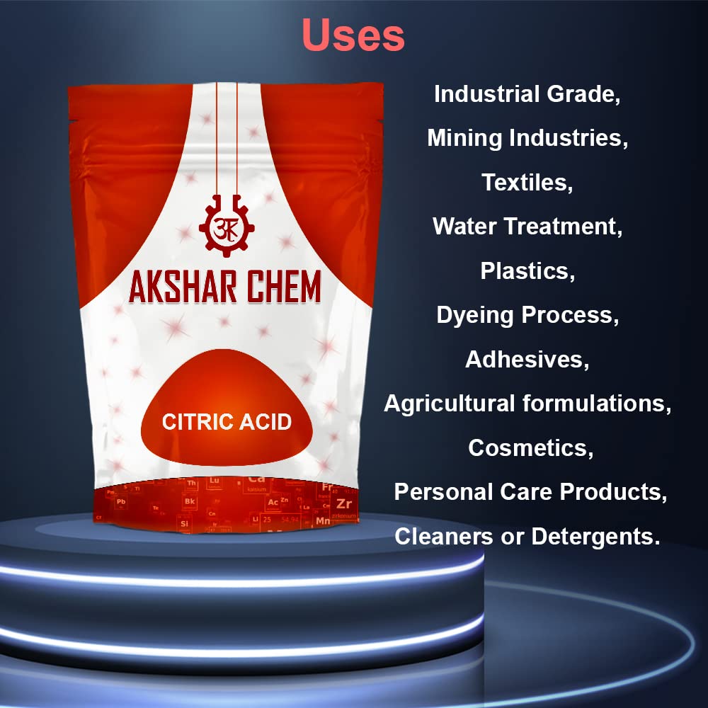 Industrial Citric Acid Powder - 250g Multi-Purpose Cleaning & Descaling Agent for Coffee Makers, Dishwashers, Kettles & Home Appliances