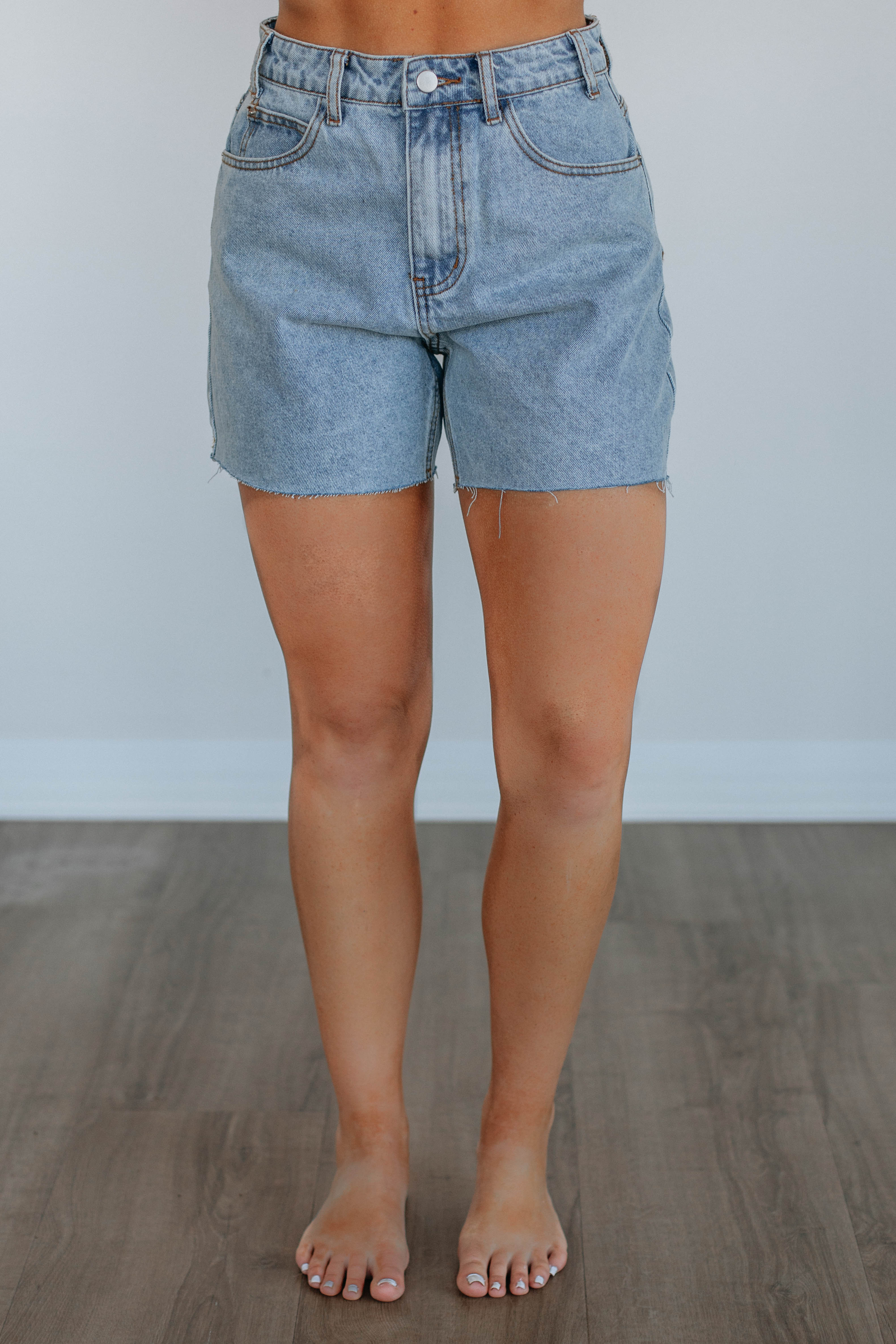 Stylish Channing Denim Shorts for Women - High Waisted Stretch Comfort - Perfect for Summer Outfits & Casual Wear