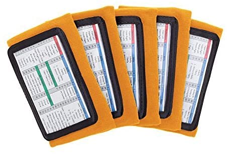 WristCoaches Football Play Wristbands 5-Pack - Youth & Adult Quarterback Training Gear - Reusable Playbook Wristbands for Football, Softball, Baseball & Soccer - Perfect for Coaches and Male Athletes - Ideal for Practice, Games and Team Play Calling