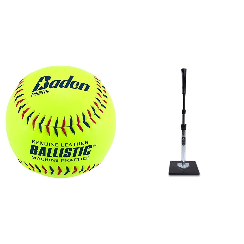 Baden Ballistic Leather Pitching Machine Softball 12