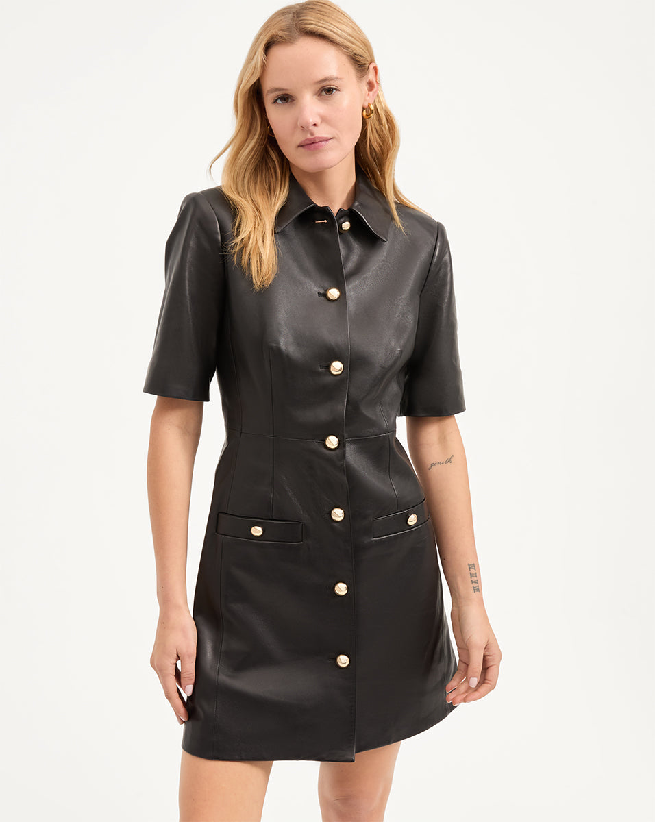 Paige Genuine Leather Dress for Women - Elegant & Stylish Formal Wear - Perfect for Office, Party & Evening Events