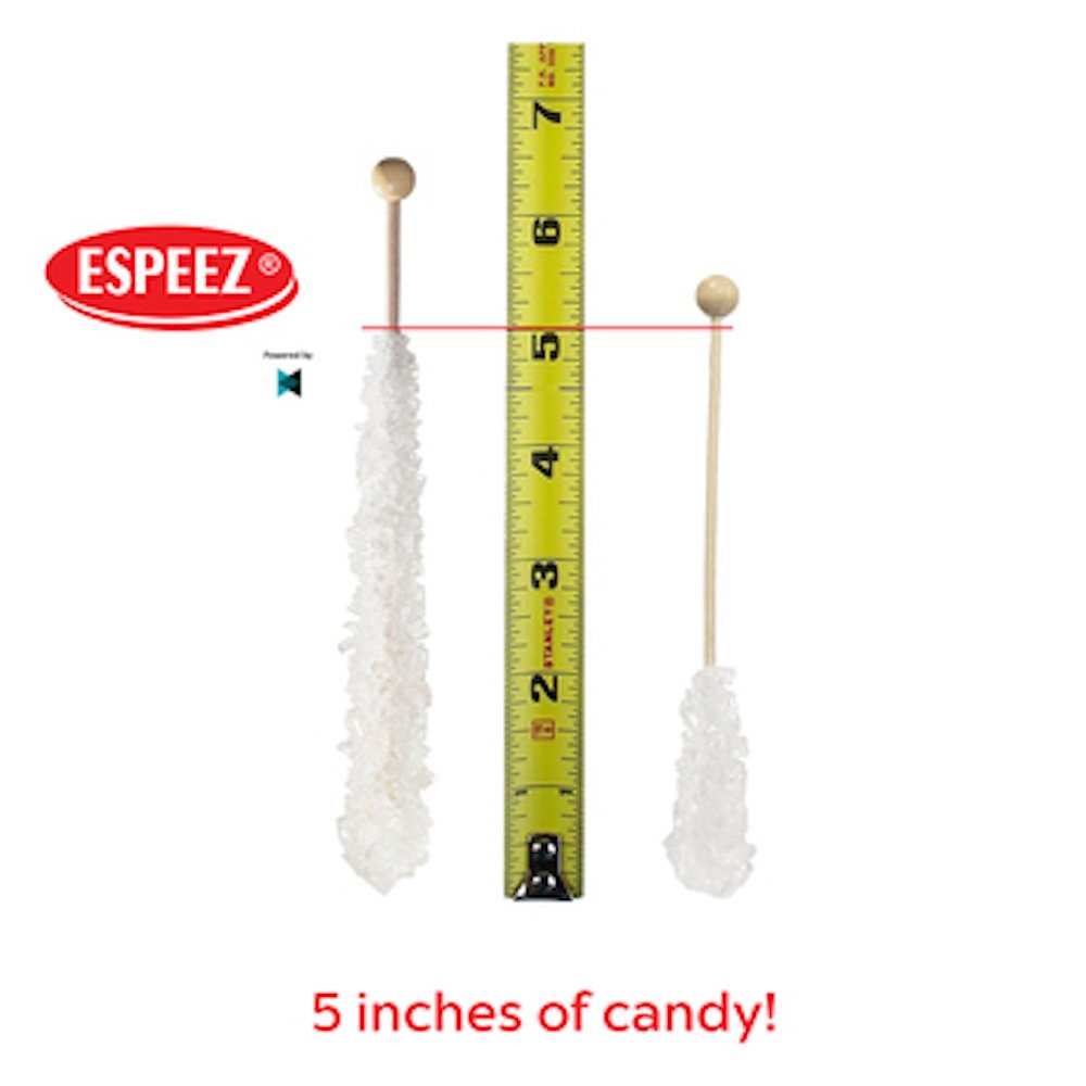 Extra Large Rock Candy Sticks - 144 Individually Wrapped Gold Lollipops | Bulk Candy for Parties, Candy Buffets, Weddings & Baby Showers | Perfect for Birthday Favors, Anniversary Celebrations & Special Events